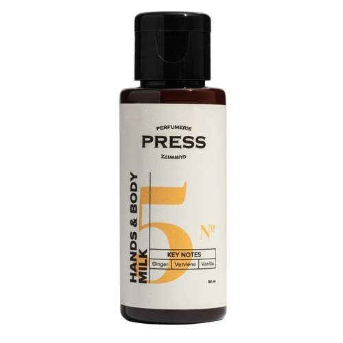№5 GINGER, VANILLA, VERVIENE Молочко для рук и тела увлажняющее (50 мл)