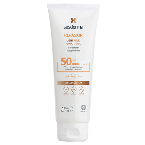 REPASKIN LIGHT FLUID Body sunscreen SPF50 Флюид нежный солнцезащитный для тела СЗФ50
