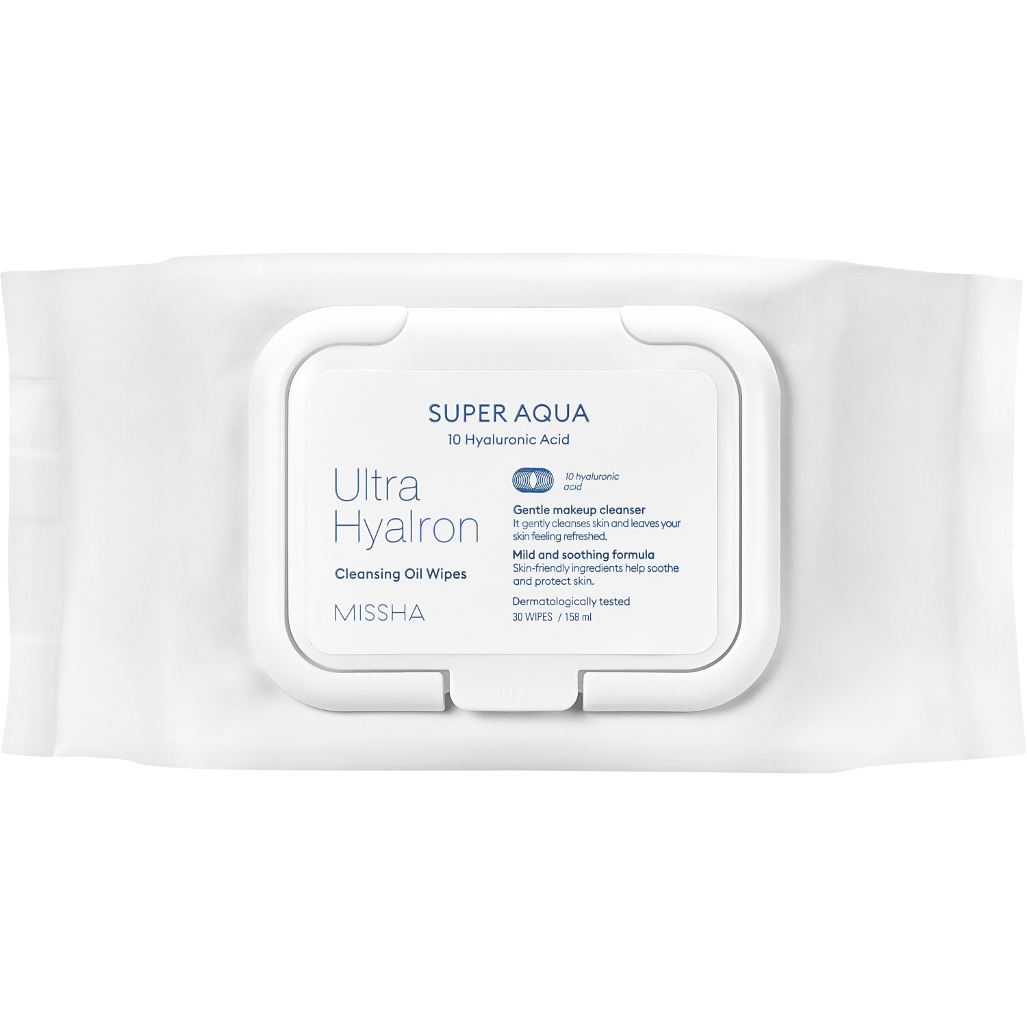 Super Aqua Ultra Hyalron Салфетки для снятия макияжа очищающие, с маслами и гиалуроновой кислотой
