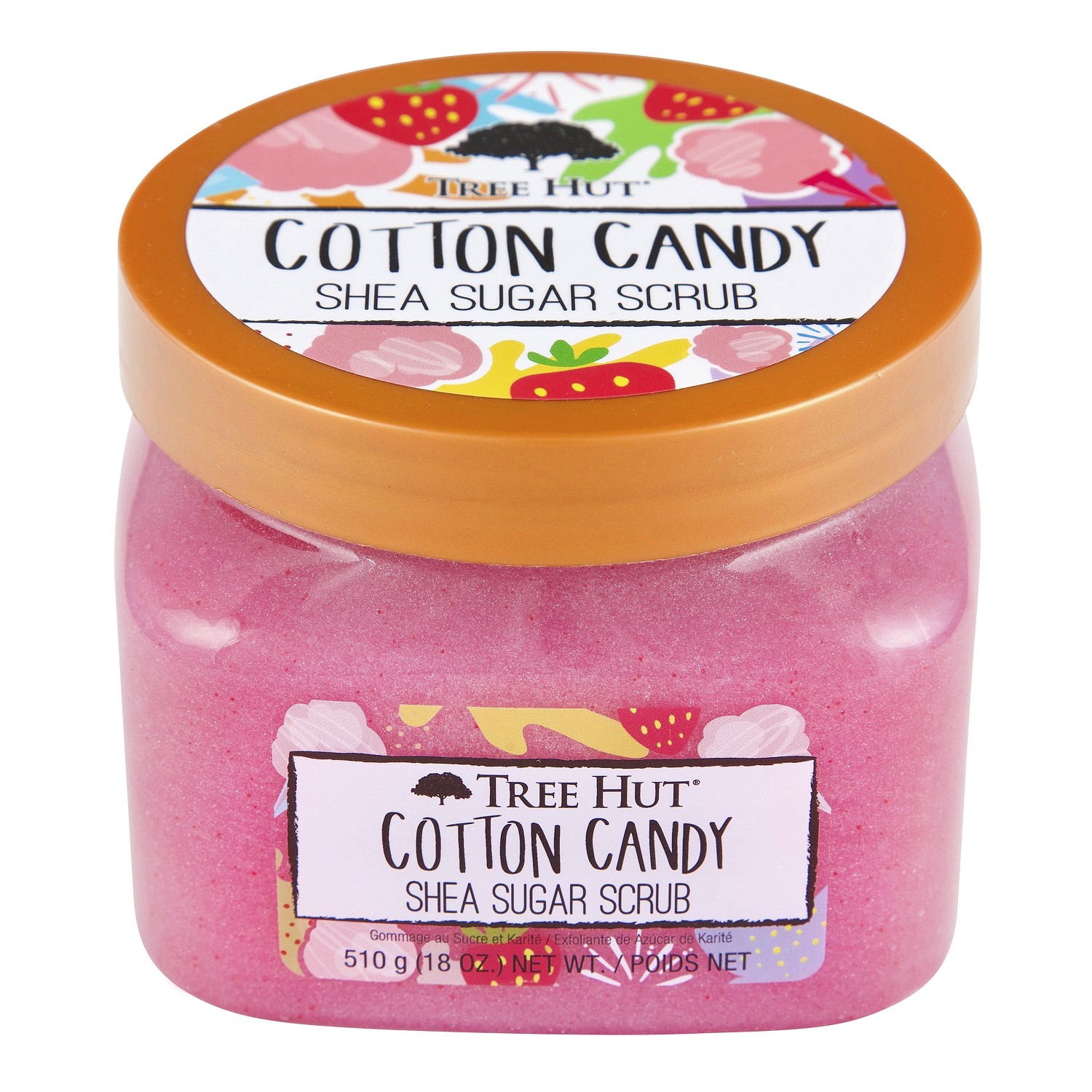 Cotton Candy Сахарный скраб для тела с шиммером c ароматом сладкой ваты