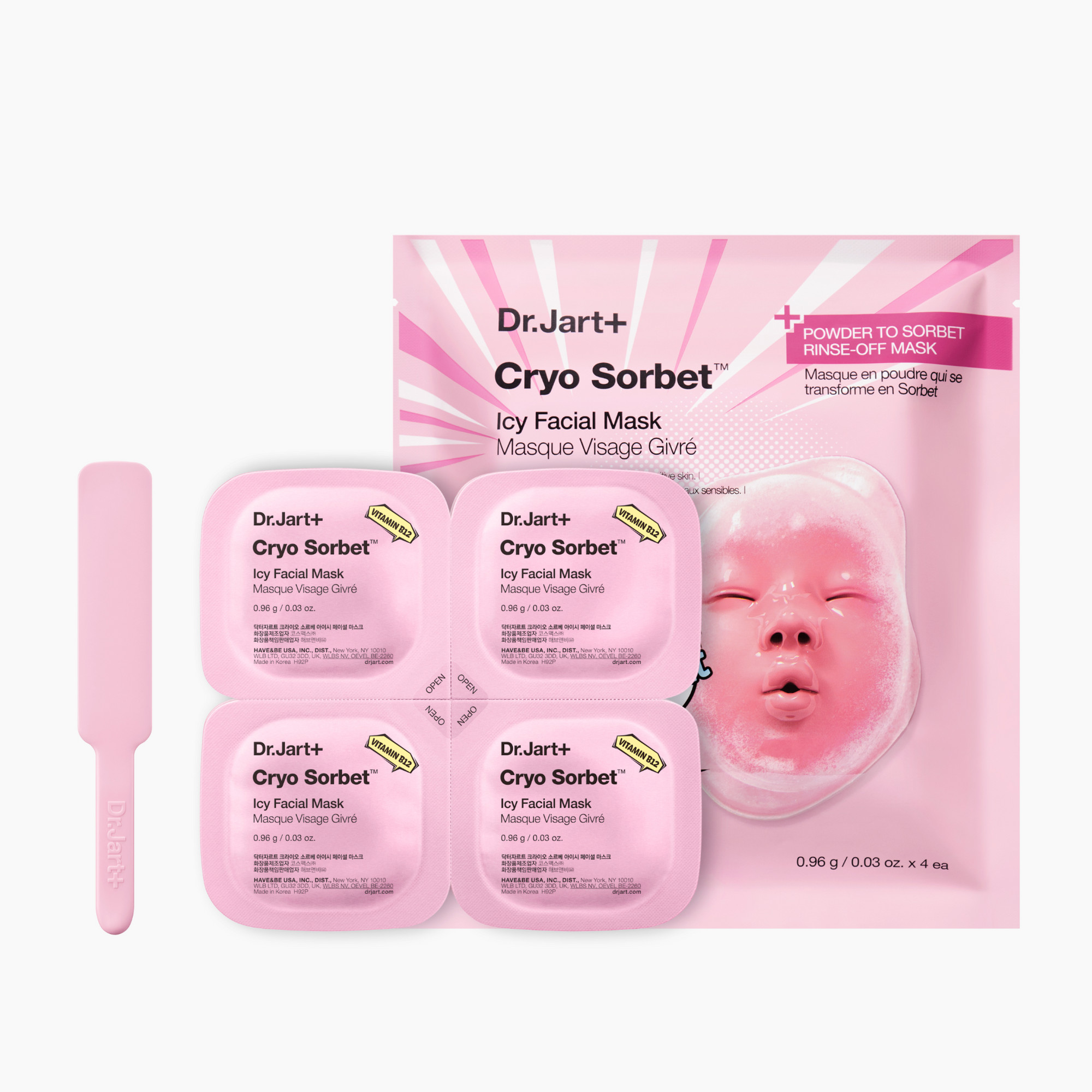 Cryo Sorbet Icy Facial Mask Охлаждающая маска-сорбет в наборе