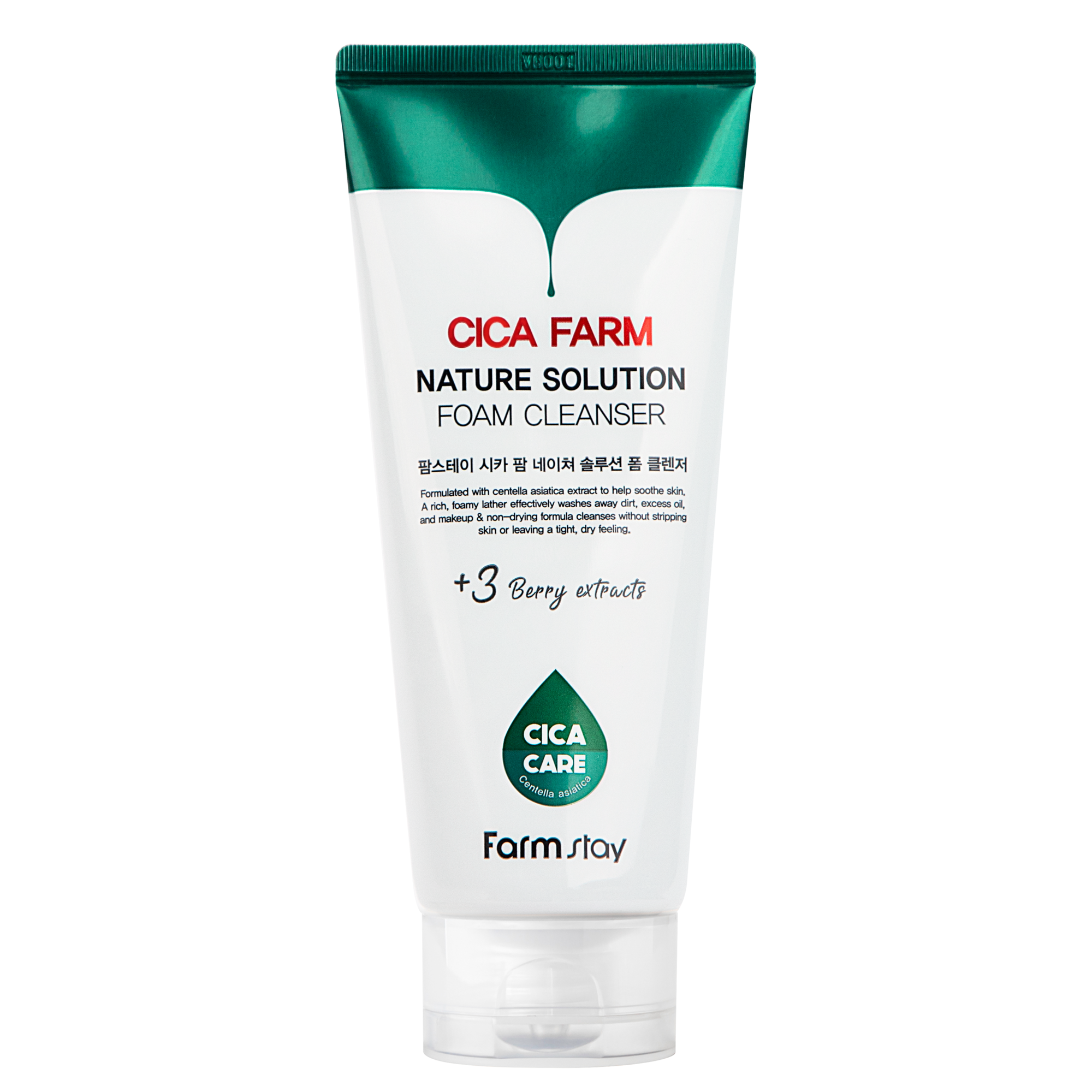 Cica Farm Nature Solution Foam Cleanser Пенка для лица с центеллой матирующая