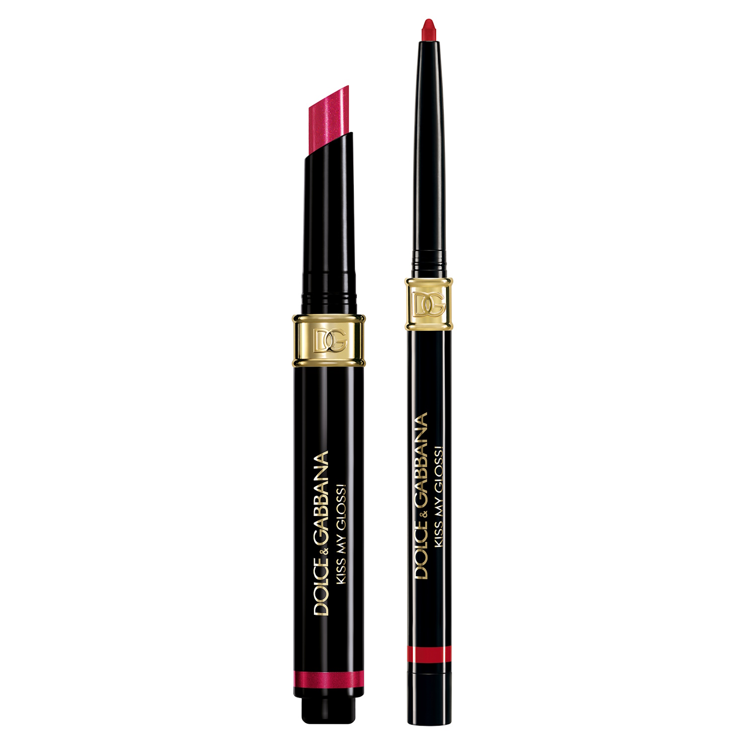 KISS MY GLOSS! Дуэт средств для губ 4D: блеск для губ в стике и карандаш для губ