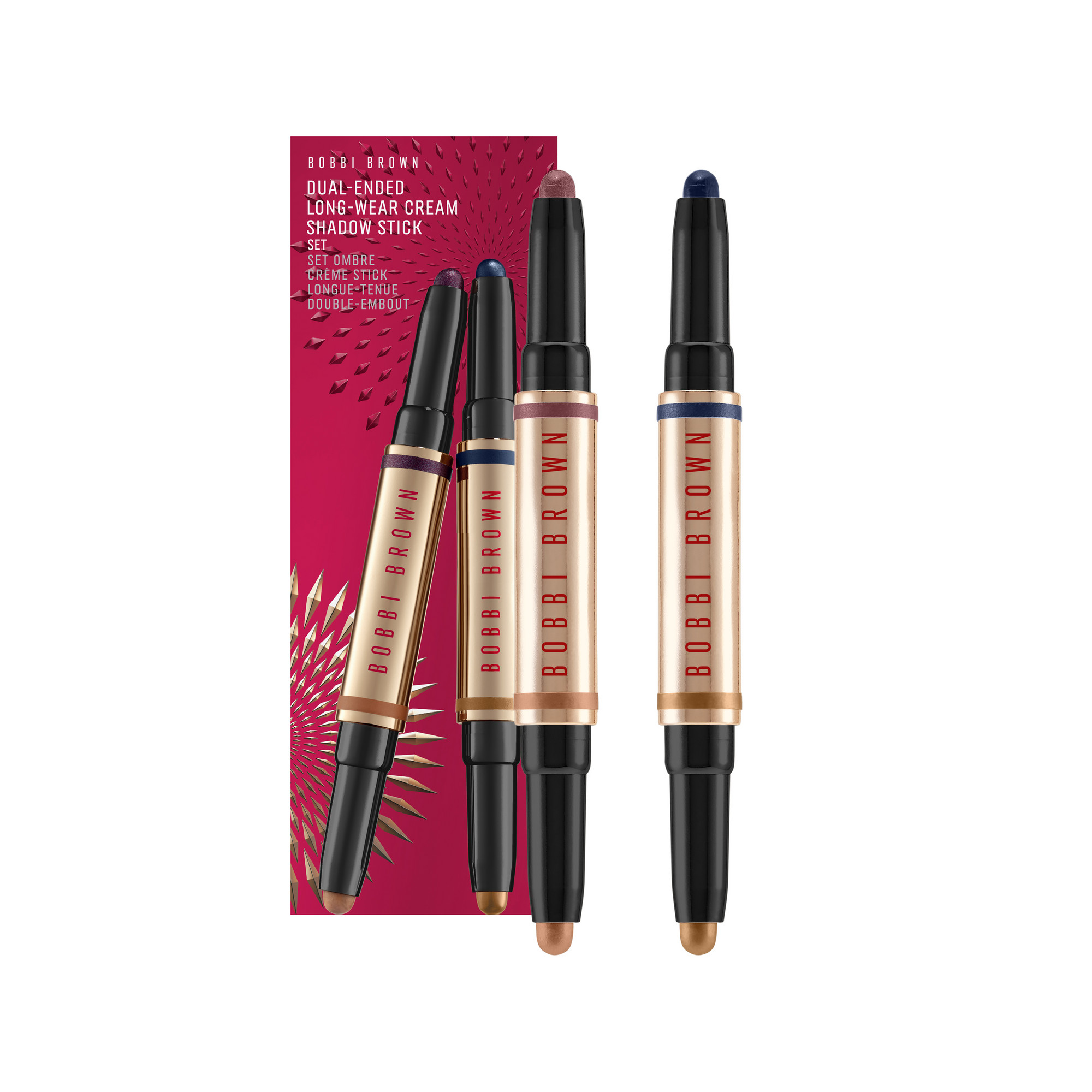 Dual-Ended Long-Wear Cream Shadow Stick Set Набор двусторонних теней для век