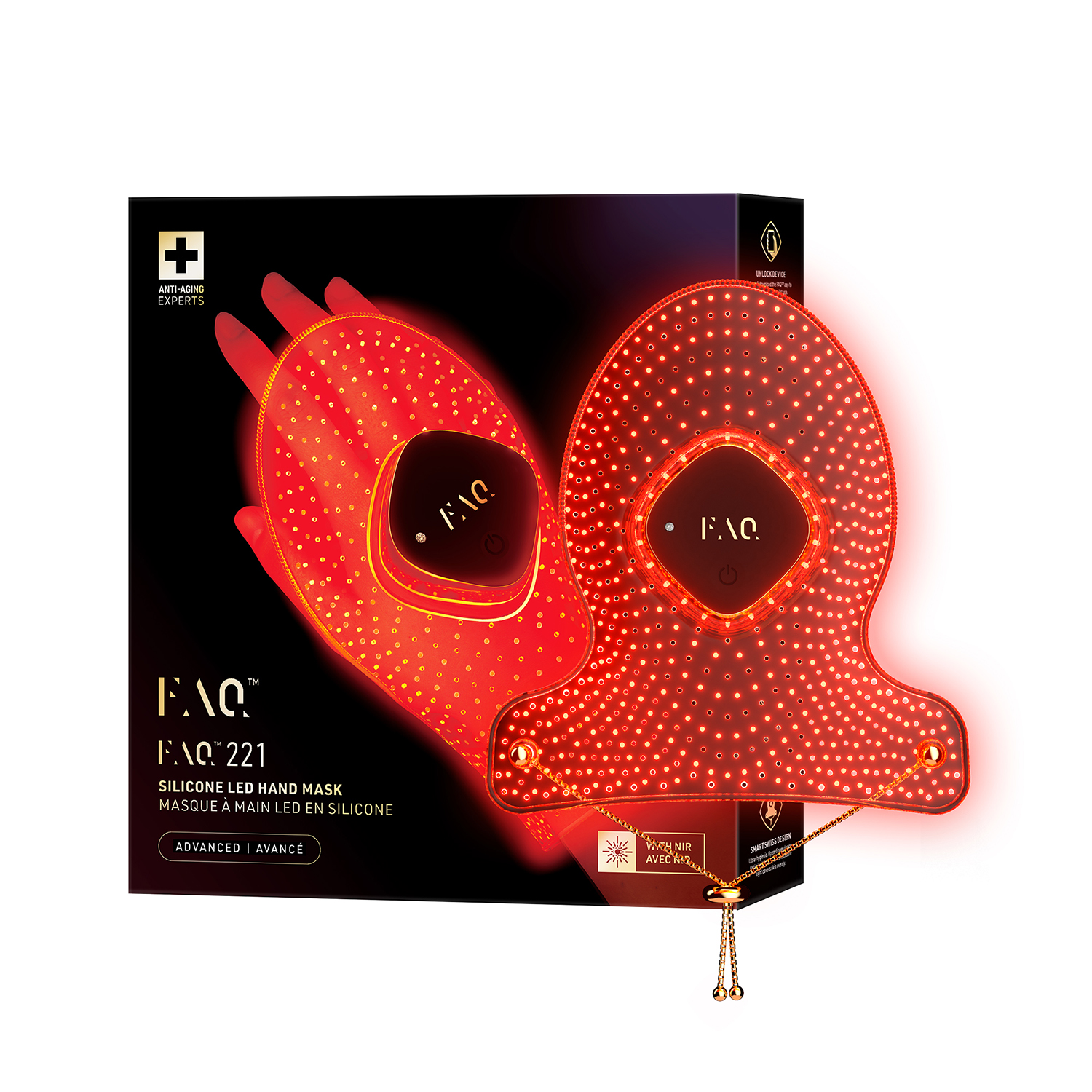 Ультралегкая LED-МАСКА FAQ™ 221 с 7 типами LED-света и ближним инфракрасным светом для молодости ваших рук