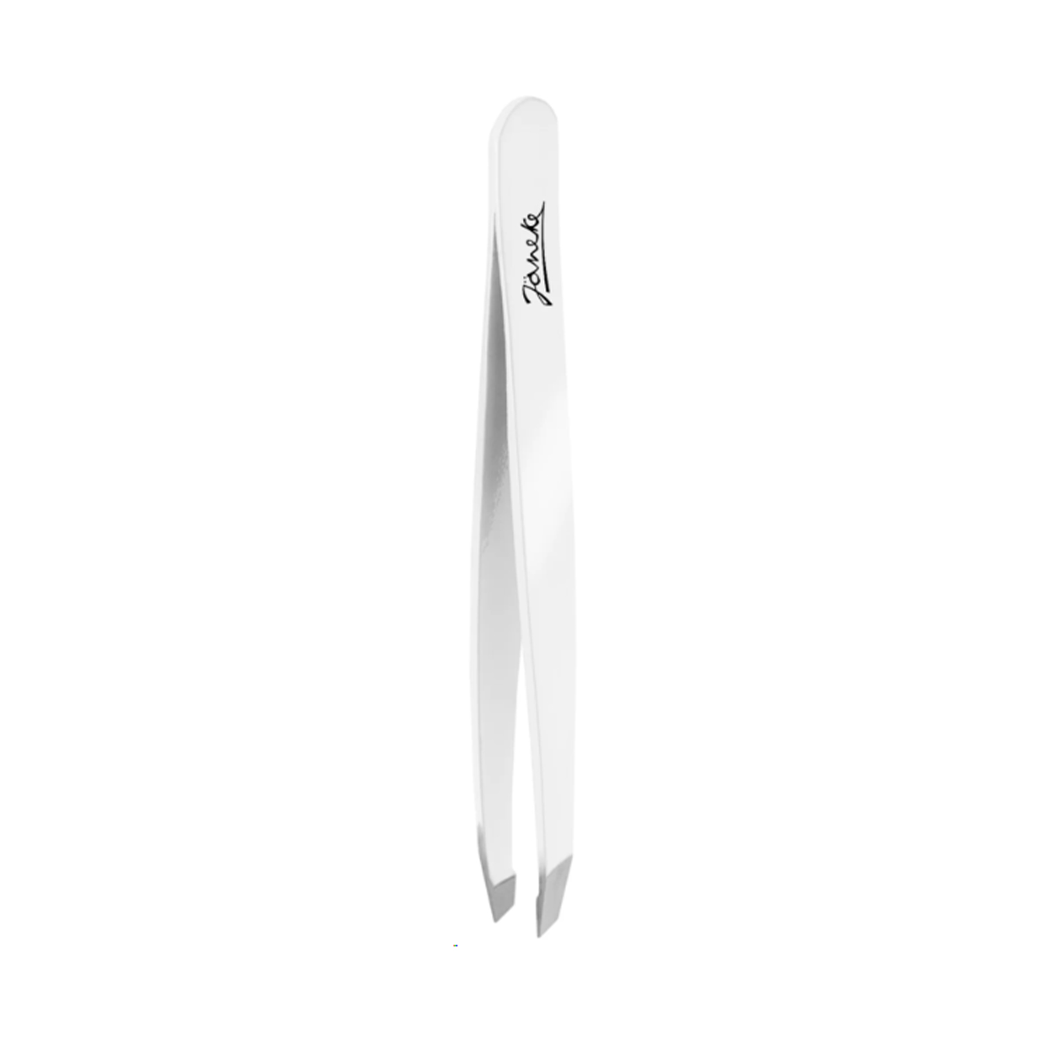 White eyebrow tweezers Пинцет для бровей 9,5 см