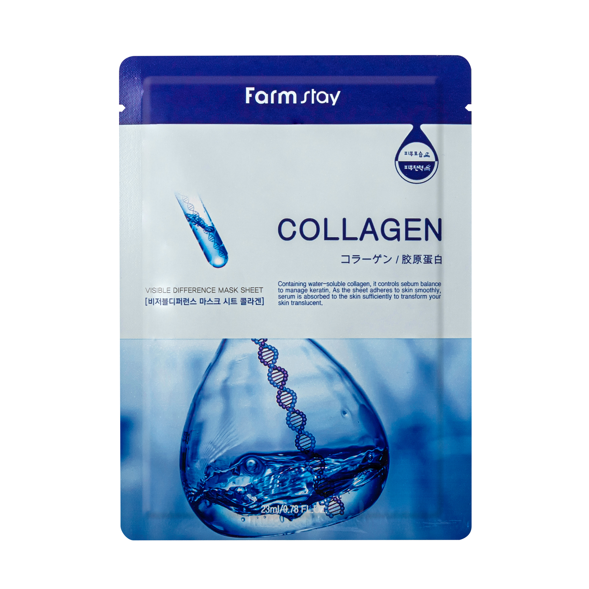 Visible Difference Mask sheet Collagen Тканевая маска для лица с коллагеном