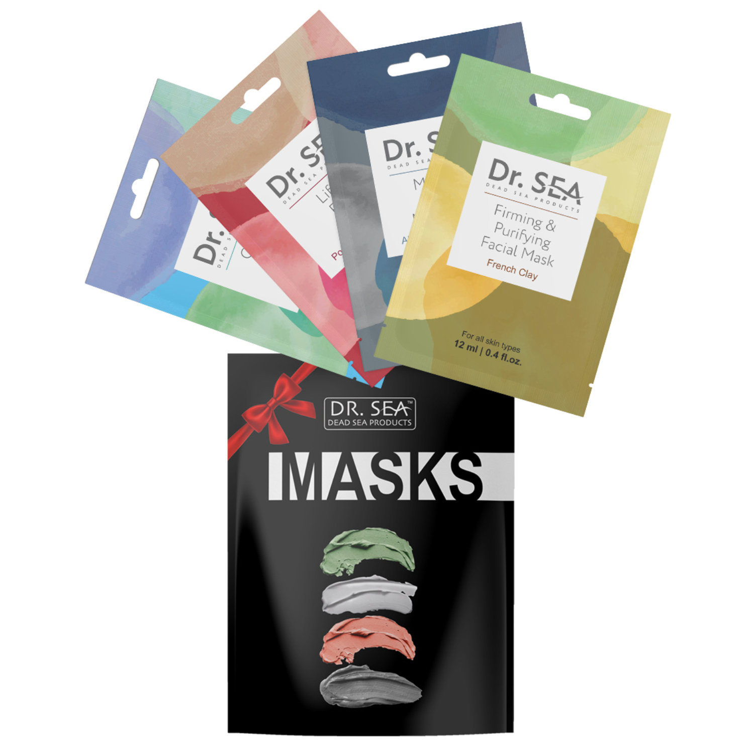CLEANSING, LIFTING, PEELING, MOISTURIZING Подарочный набор из четырех масок