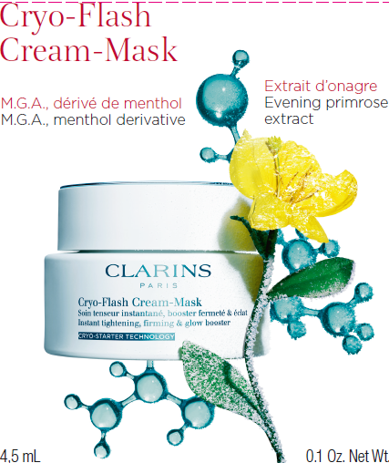 Криомаска для лица с эффектом лифтинга CLARINS Cryo-Flash Cream Mask, 4,5 мл.