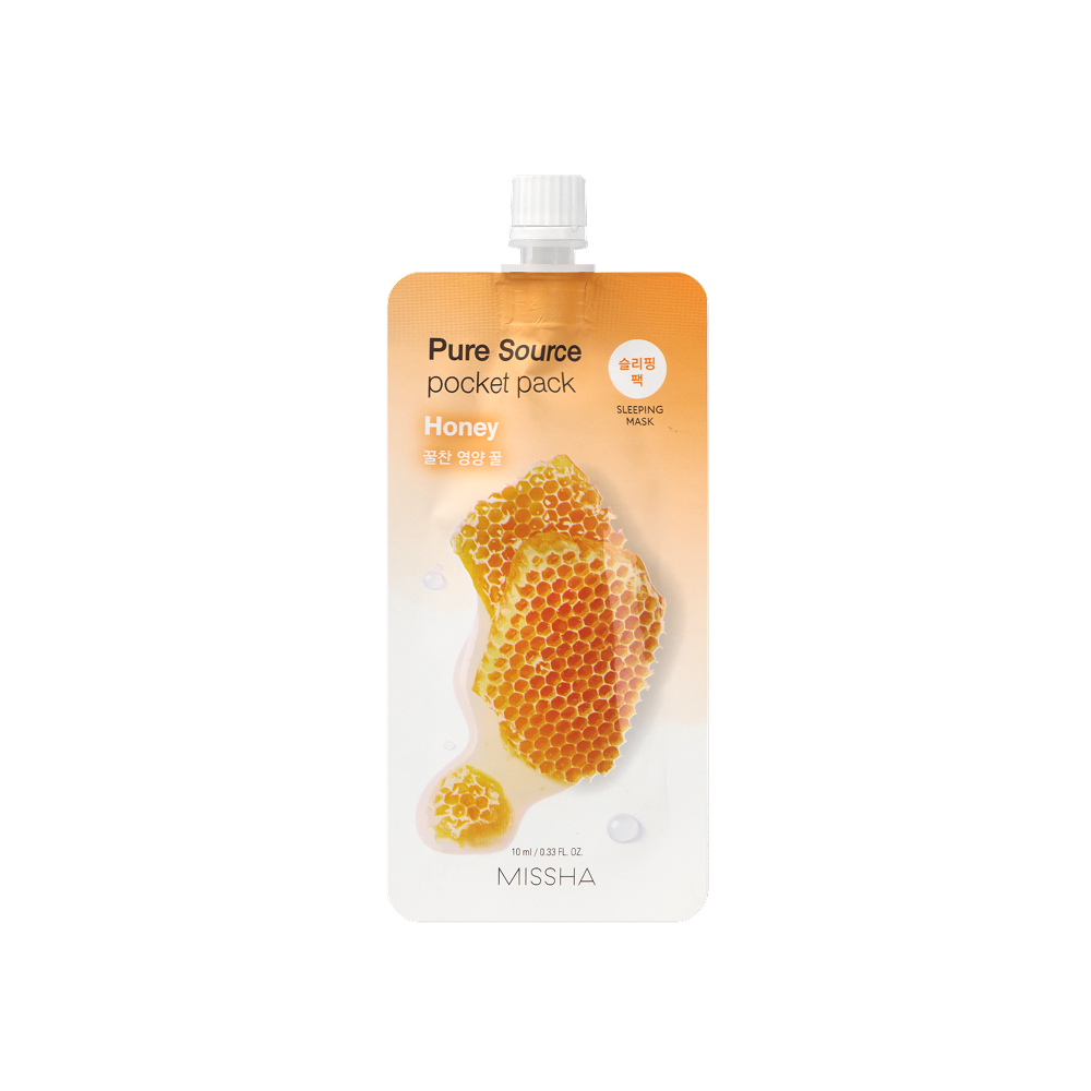 MISSHA Pure Source Pocket pack Honey Маска кремовая ночная с медом, 10 мл.