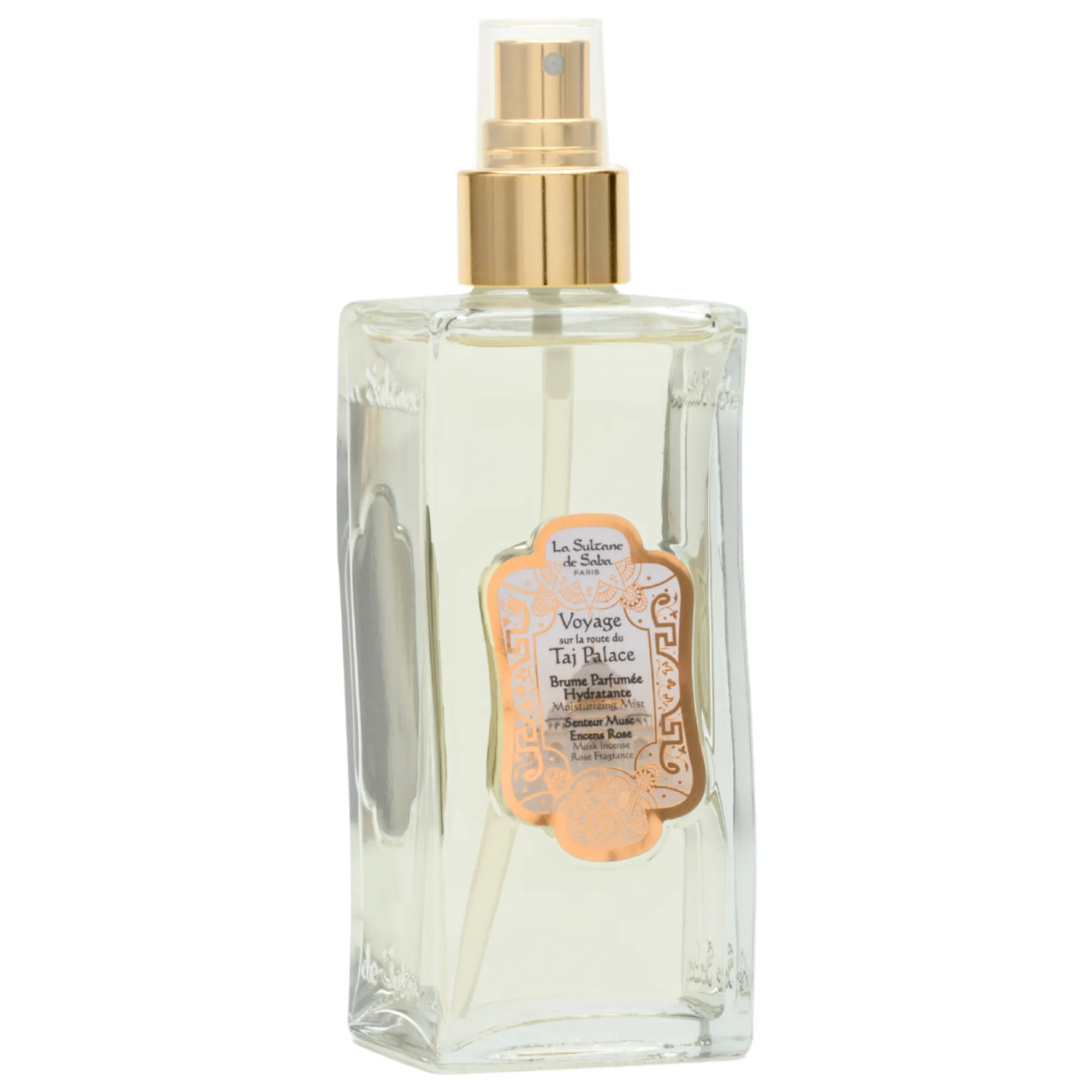 Парфюмированный увлажняющий спрей для тела мускус, ладан и роза