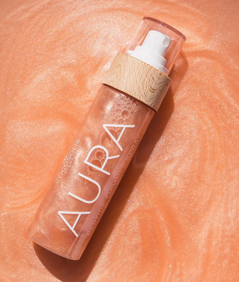 AURA PEPTIDE SHIMMER Мерцающий спрей с пептидами для лица, тела и волос