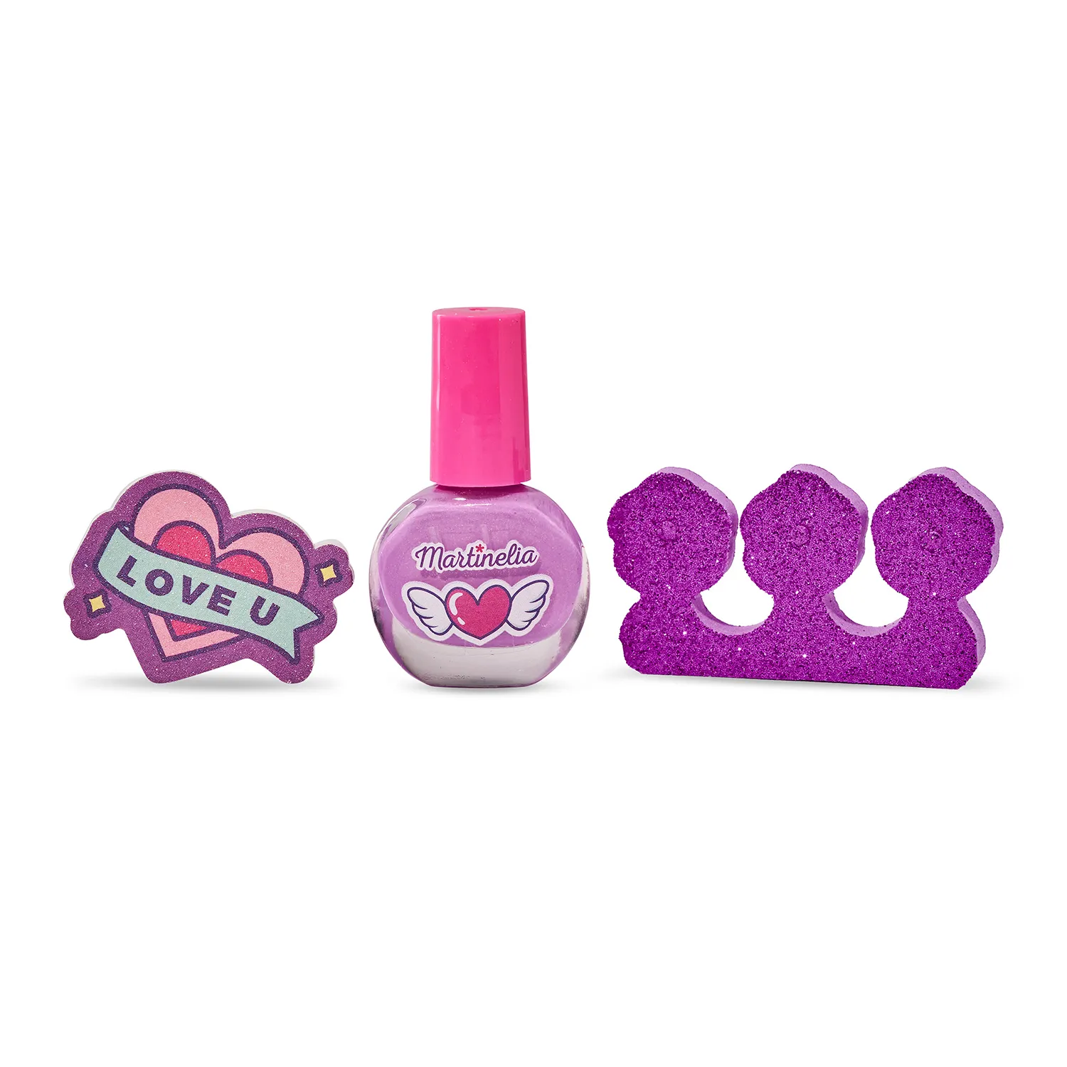 Мини набор для ногтей фиолетовый