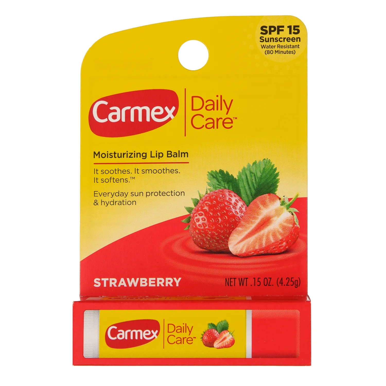 Daily Care Бальзам для губ клубника SPF 15 в стике