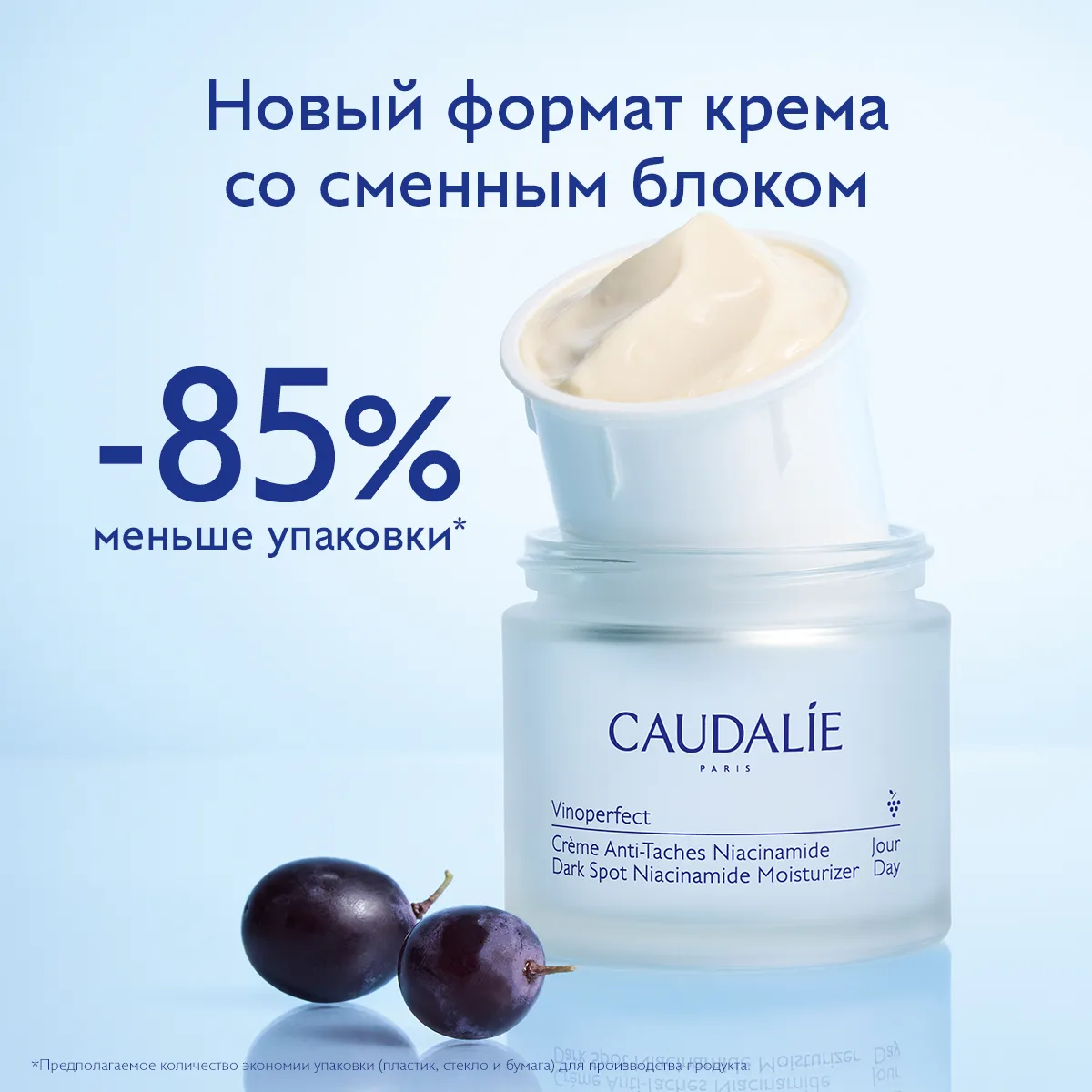 VINOPERFECT Дневной крем c ниацинамидом, выравнивающий тон кожи (сменный блок) 