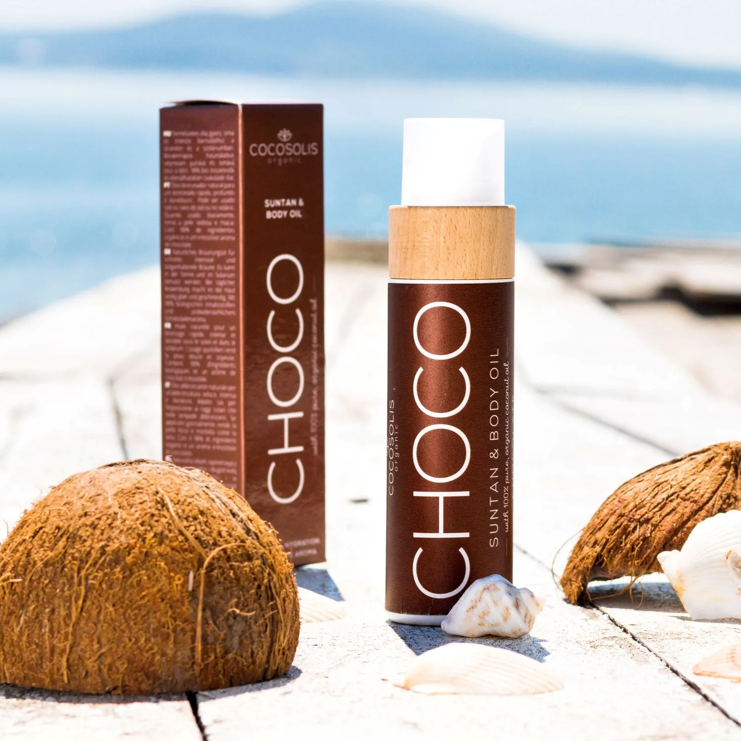 CHOCO SUNTAN & BODY OIL Масло для загара с ароматом шоколада