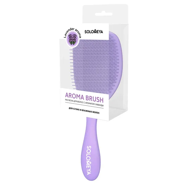 Wet Detangler Brush Cushion Lavender Расческа для сухих и влажных волос с ароматом лаванды