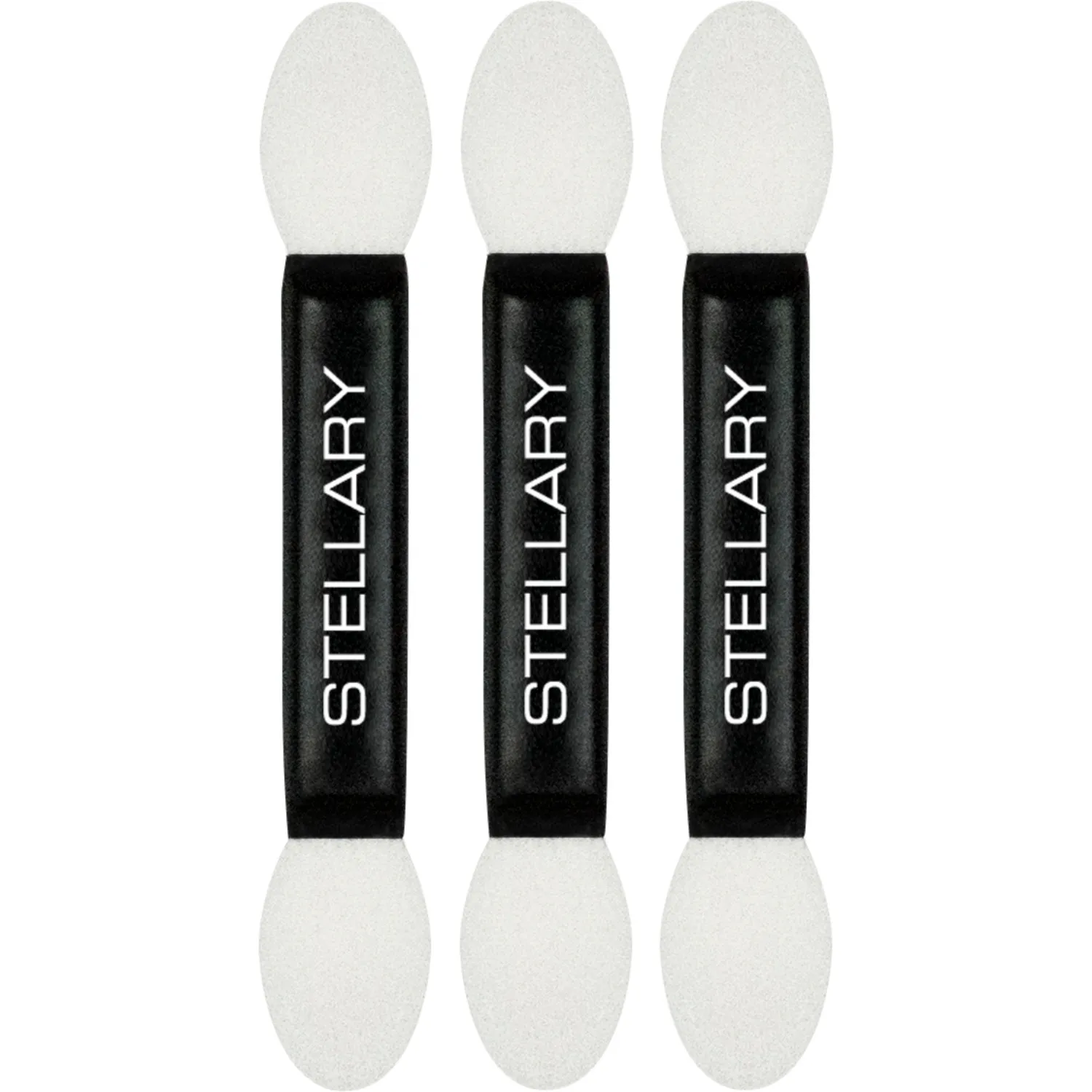 Perfect eyeshadow applicator Набор двусторонних аппликаторов для нанесения и растушевки теней, карандашей для глаз, 3 шт.