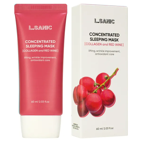 Collagen & red wine concentrated sleeping mask Концентрированная ночная маска с коллагеном и красным вином