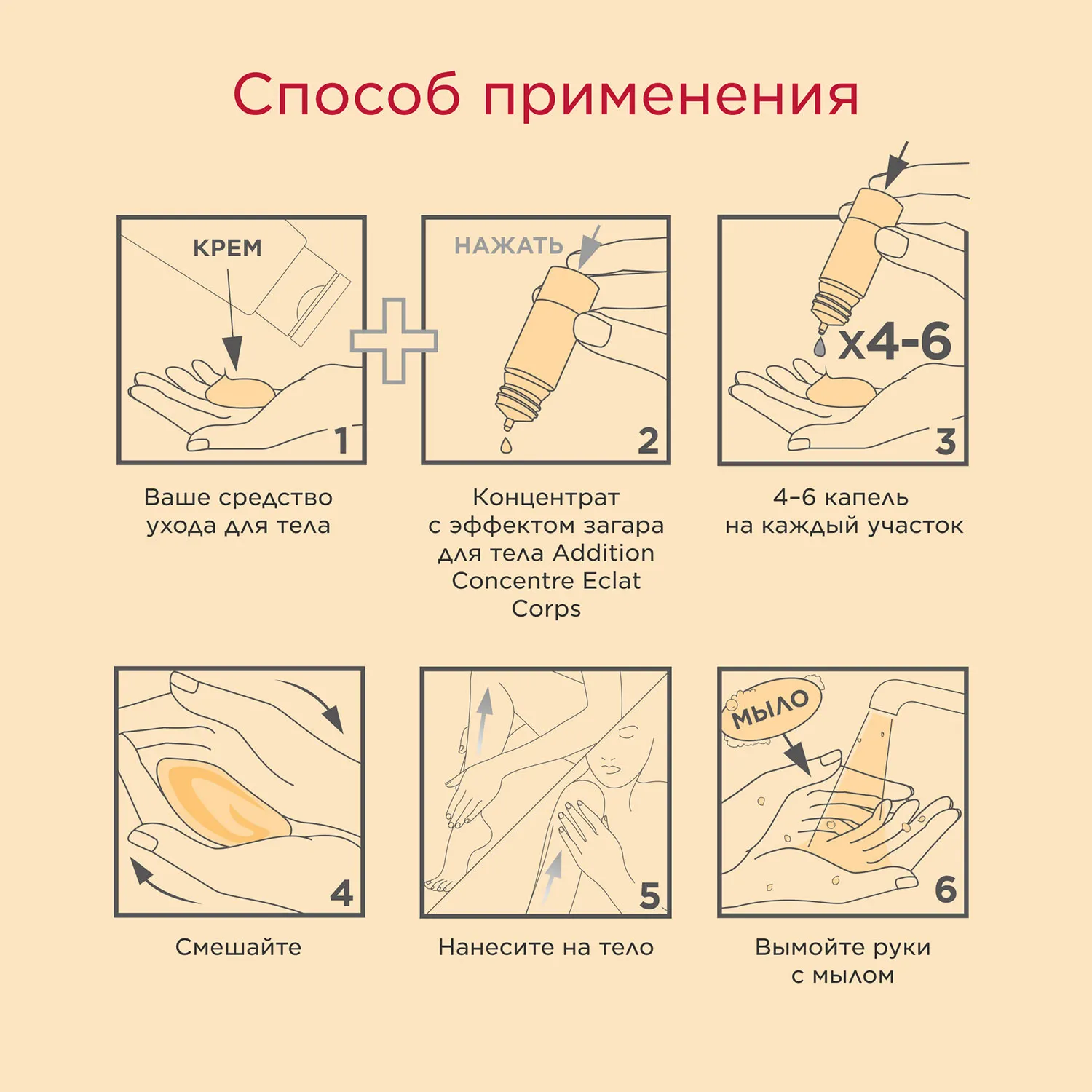 Addition Concentre Eclat Corps Концентрат с эффектом загара для тела