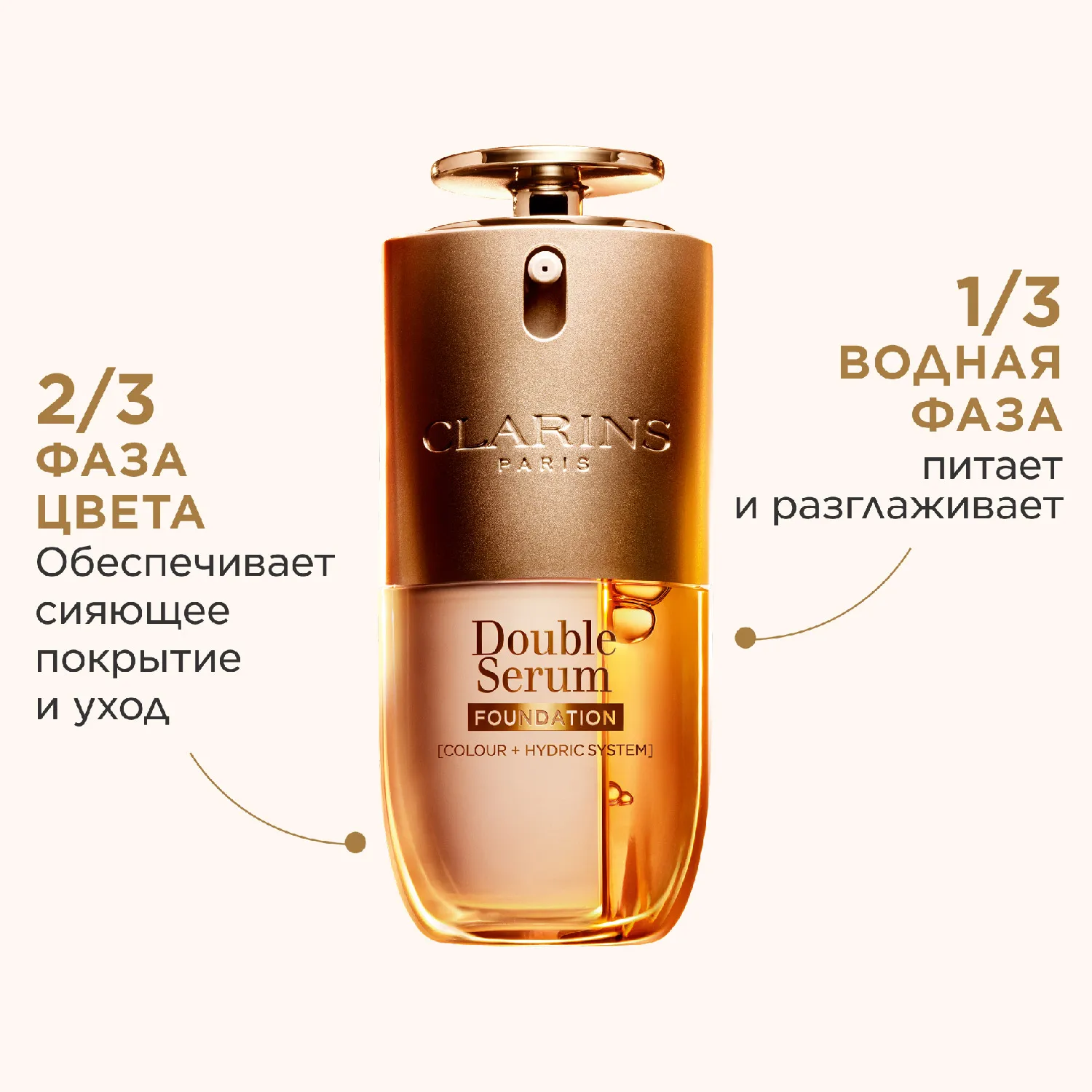 Double Serum Foundation Антивозрастной тональный крем для сияния и ухода за кожей лица 