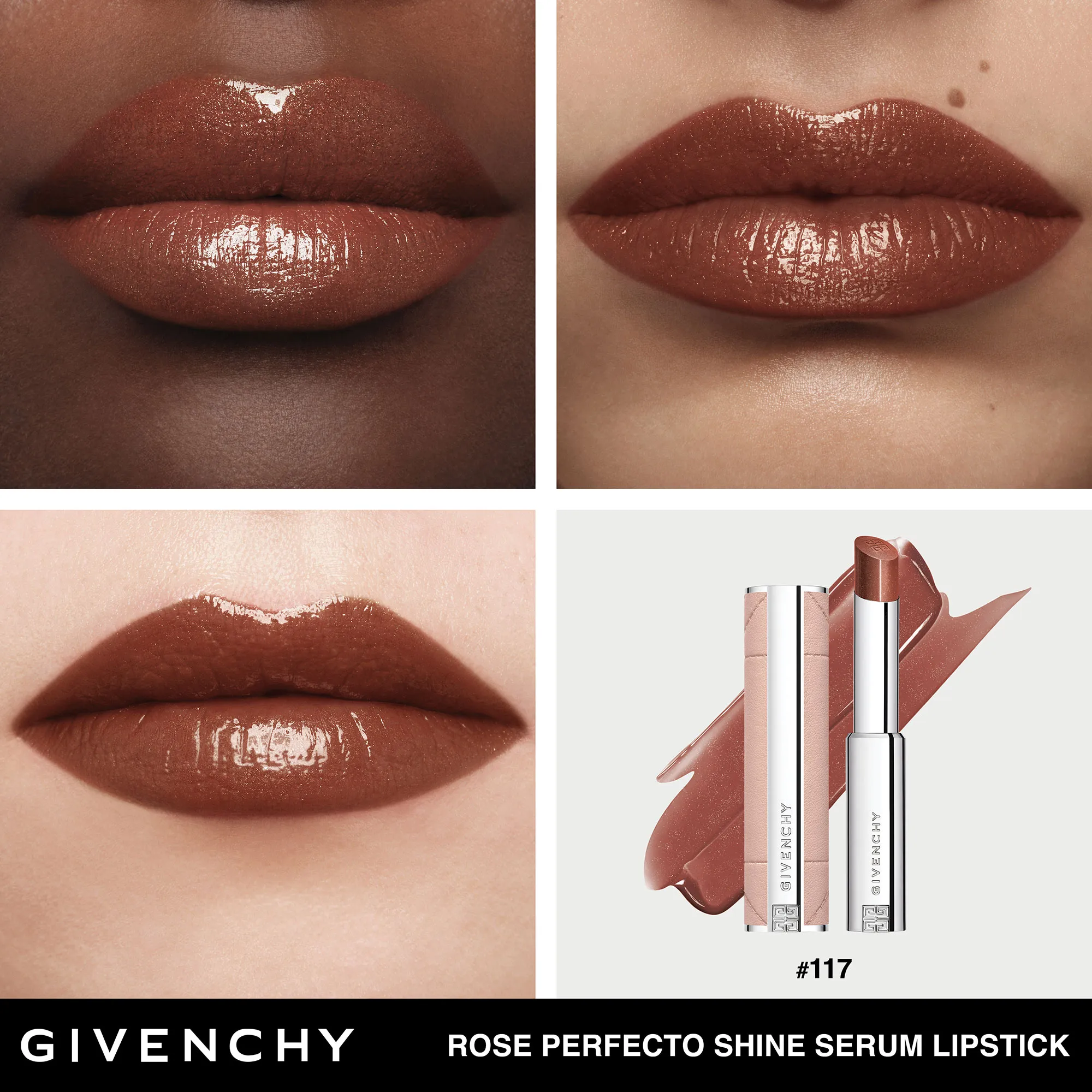 Rose Perfecto Shine Serum Lipstick Ухаживающая помада-сыворотка для сияния губ