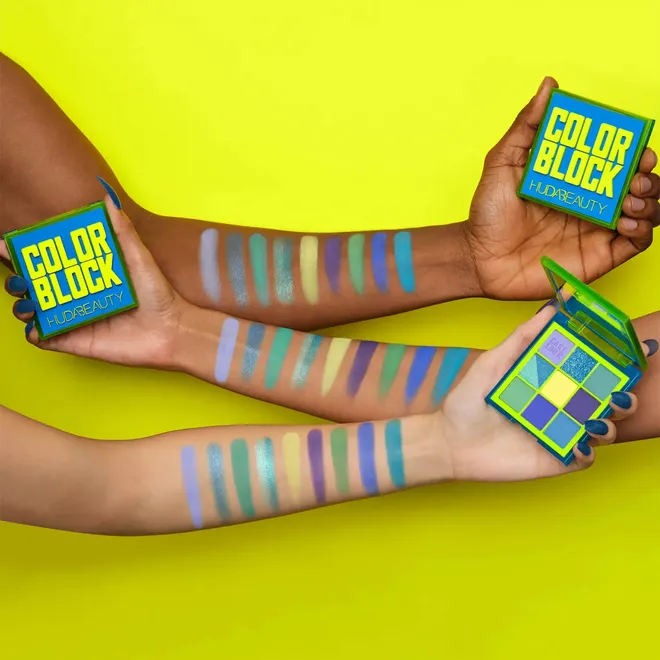 COLOR BLOCK OBSESSIONS BLUE AND GREEN Палетка теней