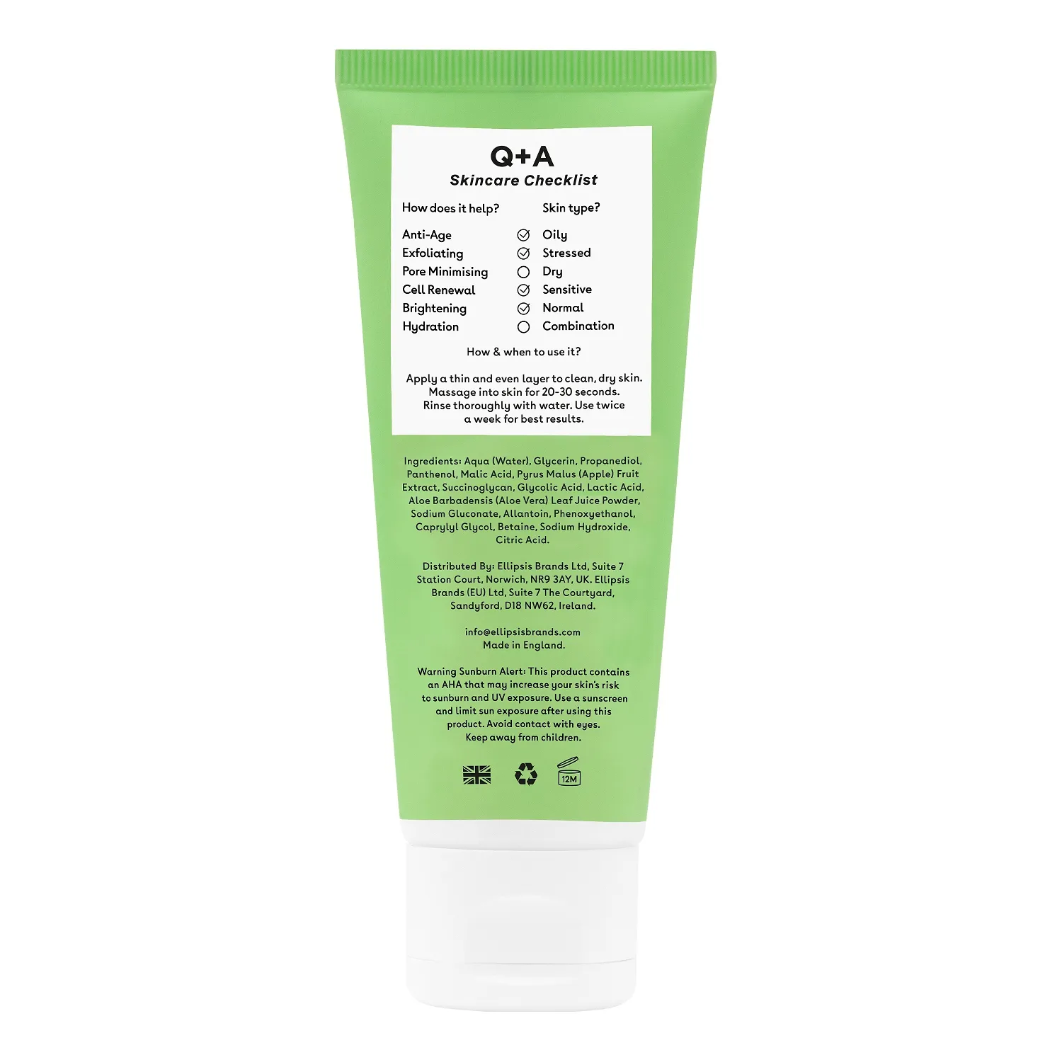 Apple AHA Отшелушивающий гель для лица 