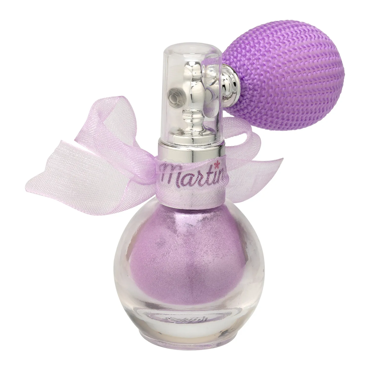 Мерцающий спрей для лица и тела сиреневый