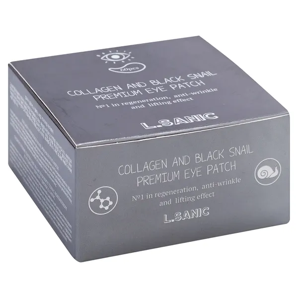 Collagen and black snail premium eye patch Гидрогелевые патчи для области вокруг глаз с коллагеном и муцином черной улитки