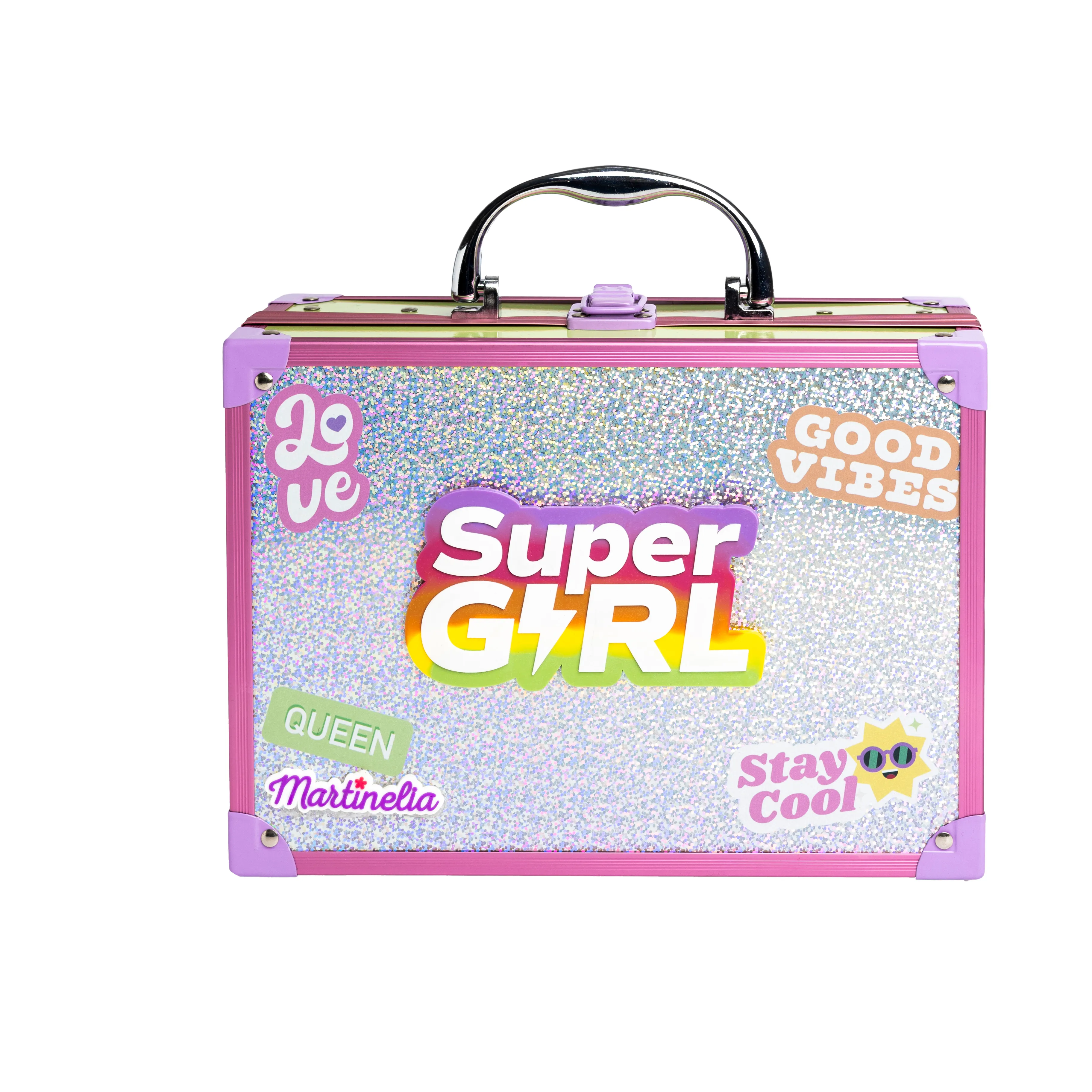  Кейс с косметикой со встроенной подсветкой супер девочка