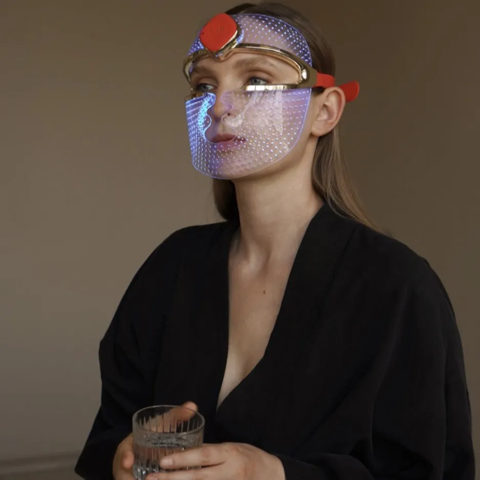 Ультралегкая LED-маска FAQ™ 201 с 3 типами LED-света для молодости вашей кожи