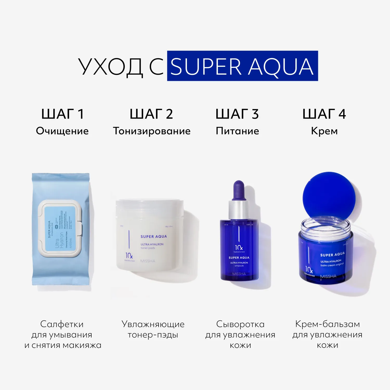 Super Aqua Ultra Hyalron Сыворотка для увлажнения и гладкости лица