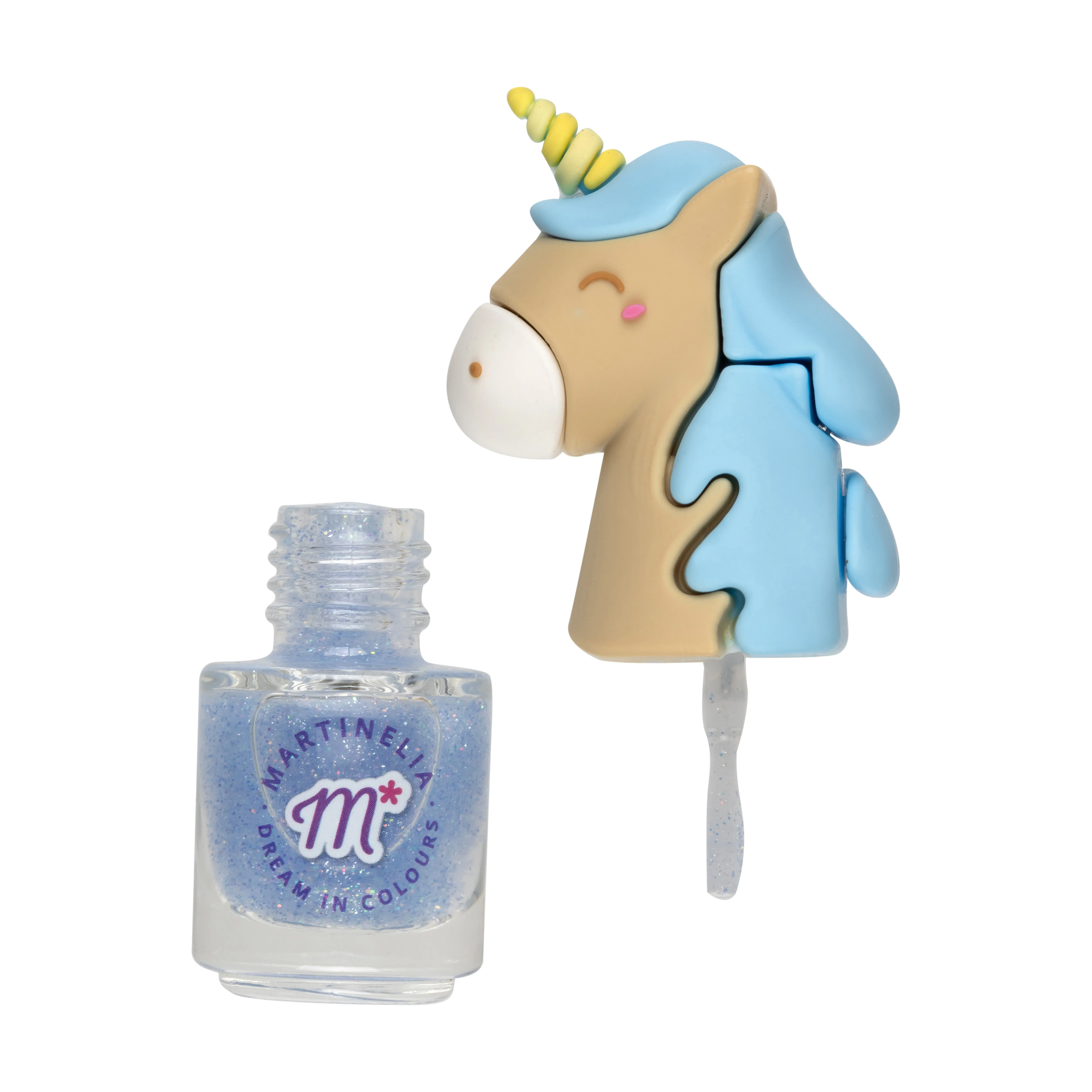 Лак для ногтей голубой единорог