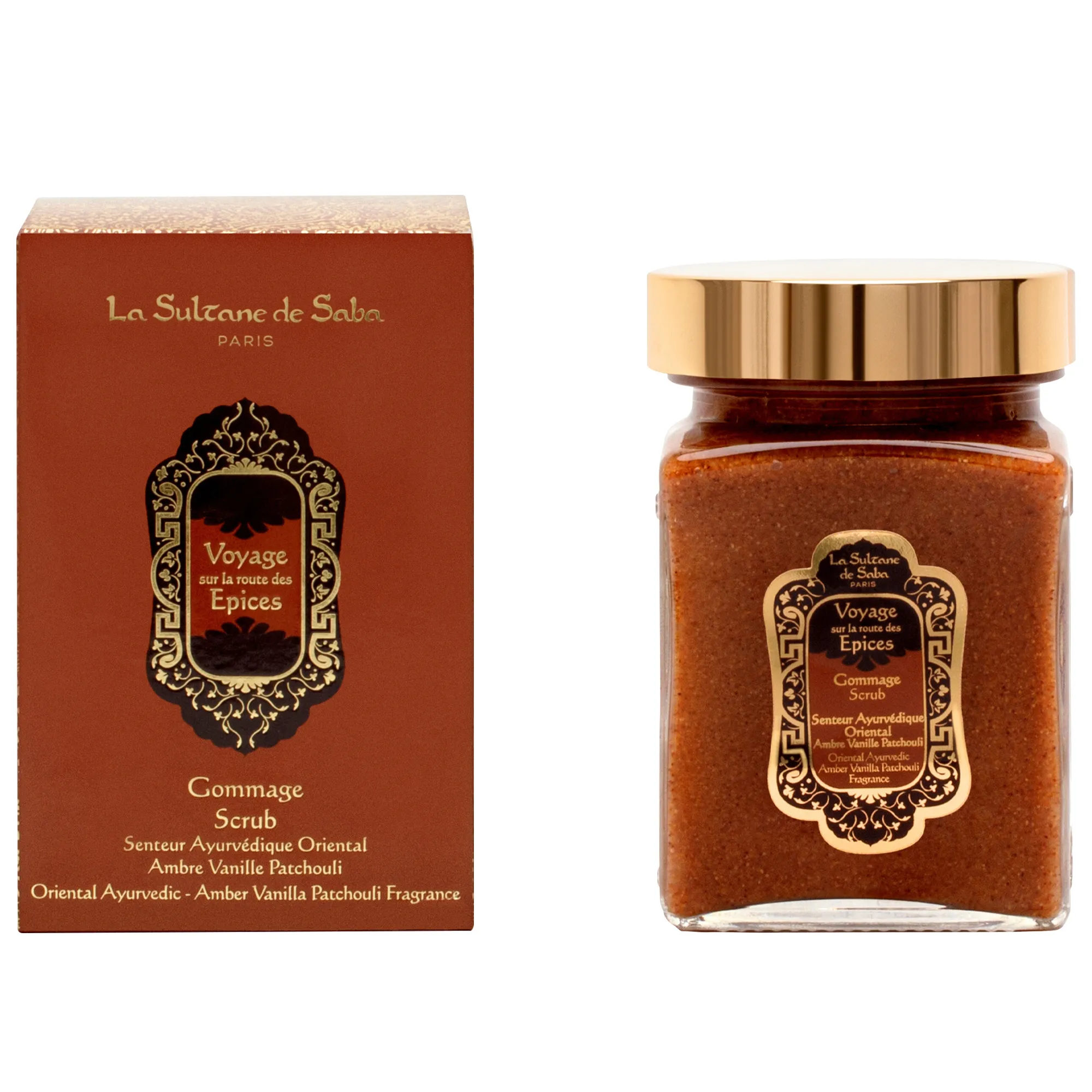 Гоммаж для тела аюрведа амбра, ваниль, пачули
