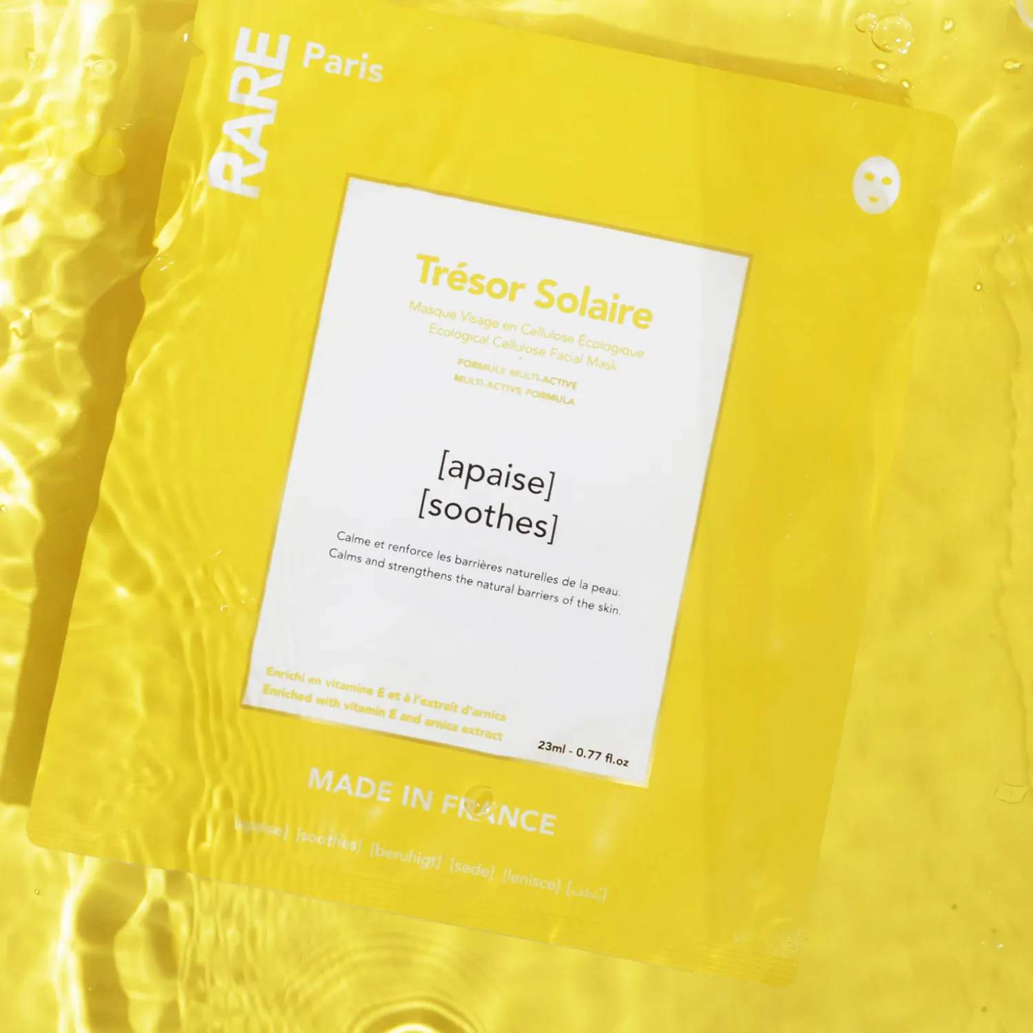 Trésor Solaire Успокаивающая и укрепляющая тканевая маска для лица