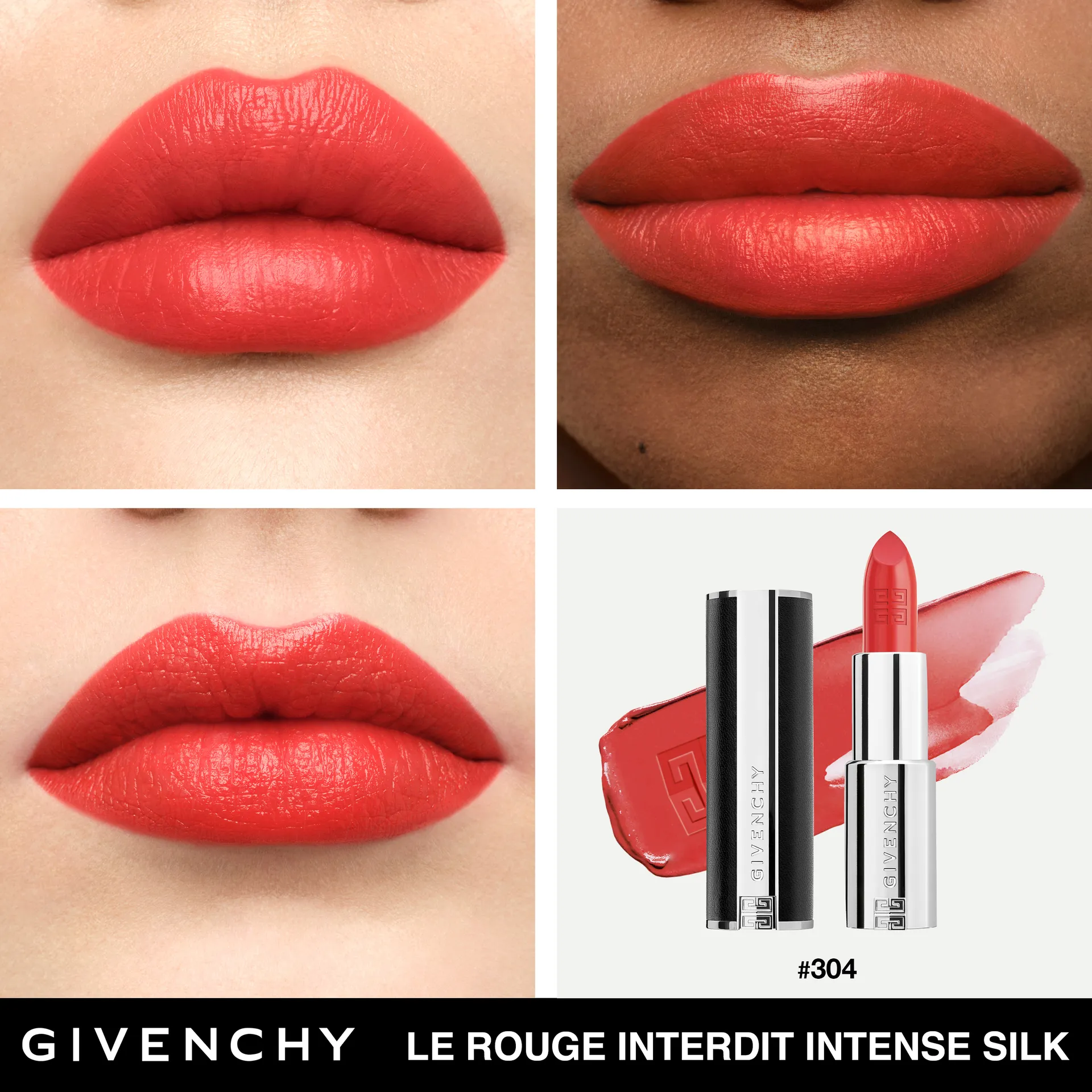 Le Rouge Interdit Intense Silk Сияющая полуматовая губная помада