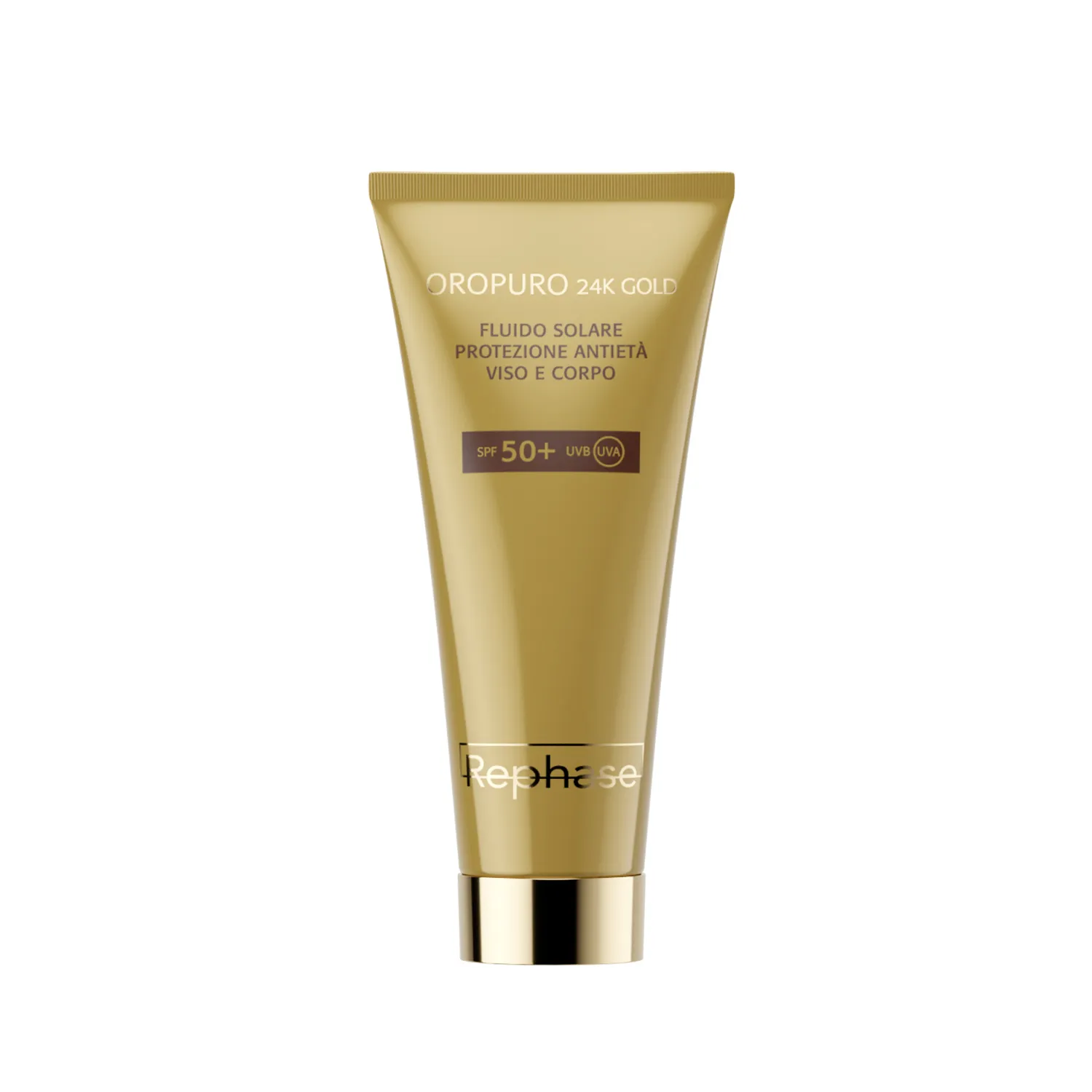 SUN CARE OROPURO 24K SUNSCREEN SPF 50+ Флюид солнцезащитный смягчающий увлажняющий