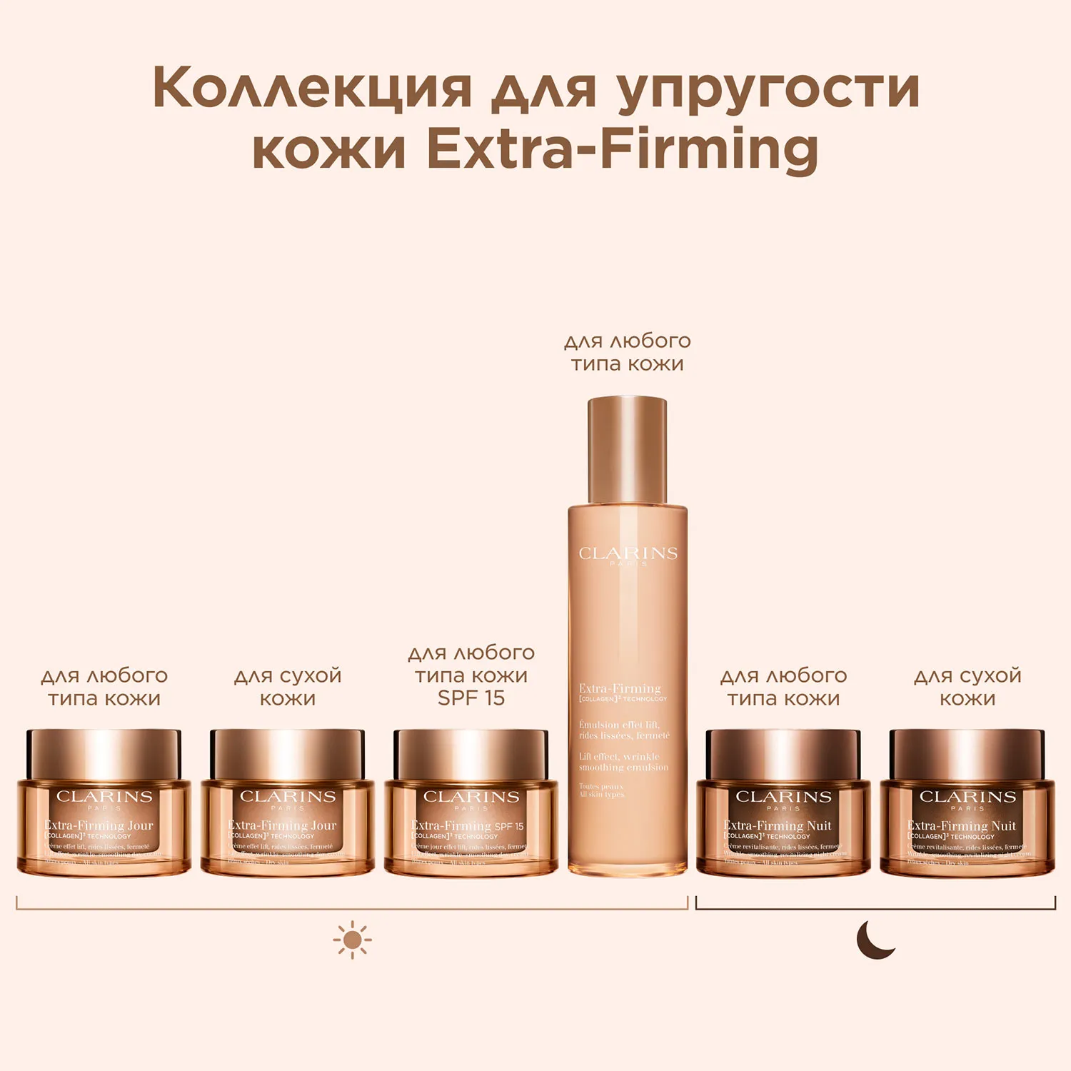 Extra-Firming Регенерирующий дневной крем для лица для любого типа кожи SPF 15