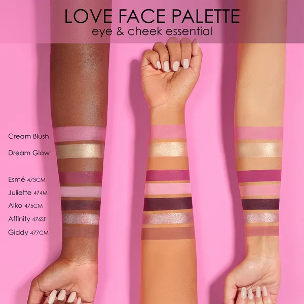 LOVE FACE PALETTE Палетка для лица LOVE FACE PALETTE Палетка для лица