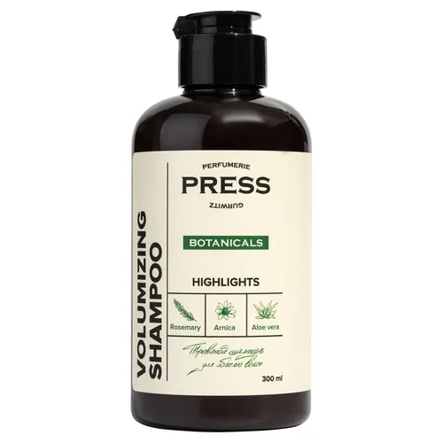 Шампунь для объема волос с ароматом черной смородины и мяты для истонченных волос натуральный, бессульфатный