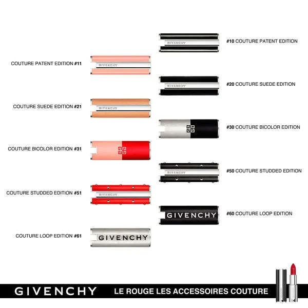 Le Rouge Les Accessoires Couture Studded Edition Футляр для губной помады