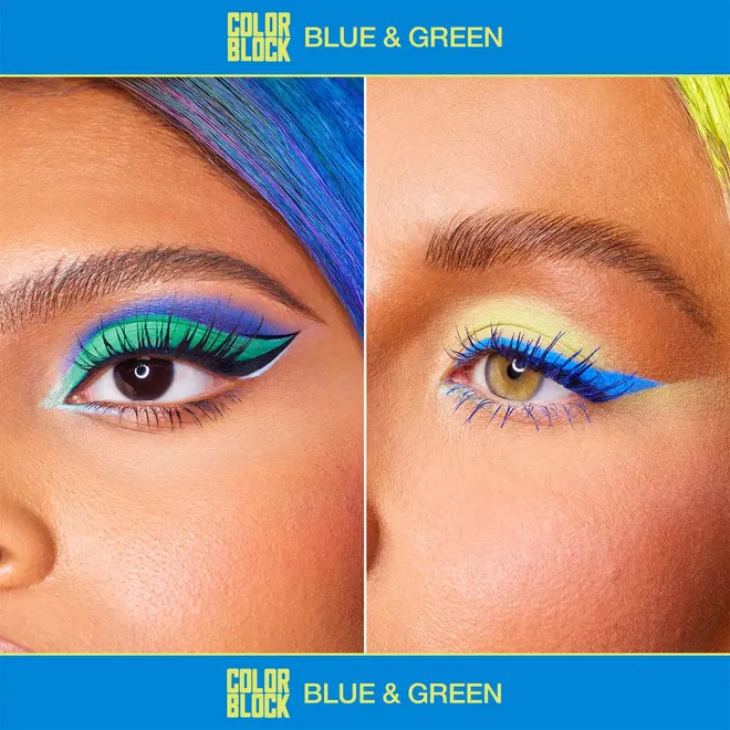 COLOR BLOCK OBSESSIONS BLUE AND GREEN Палетка теней