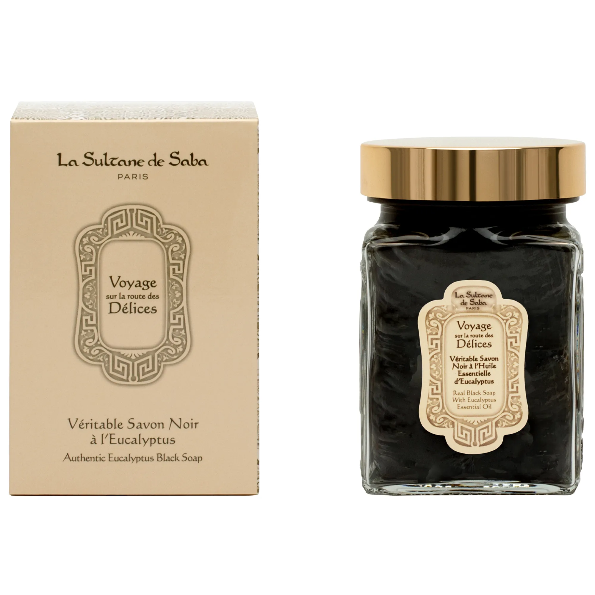 Черное мыло для лица и тела  c эвкалиптом