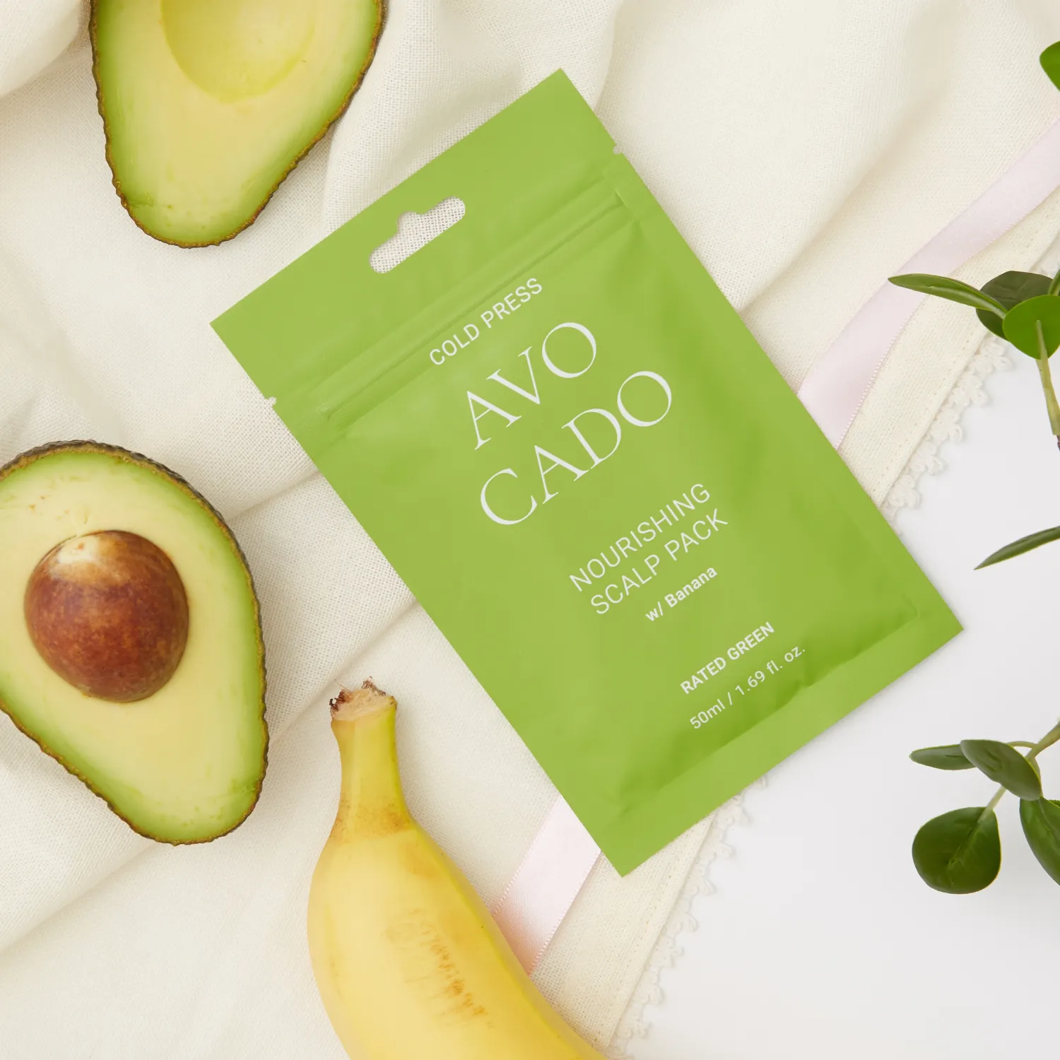 Питательная маска для кожи головы с маслом авокадо холодного отжима