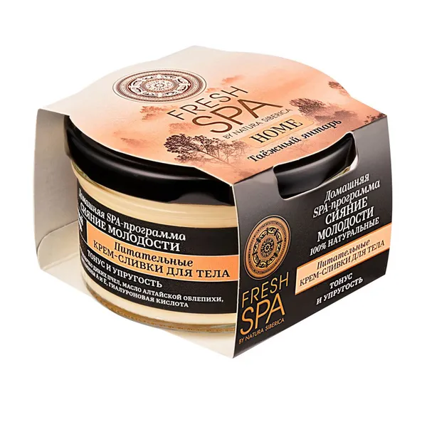 Fresh SPA home Крем-сливки для тела питательные Таежный янтарь