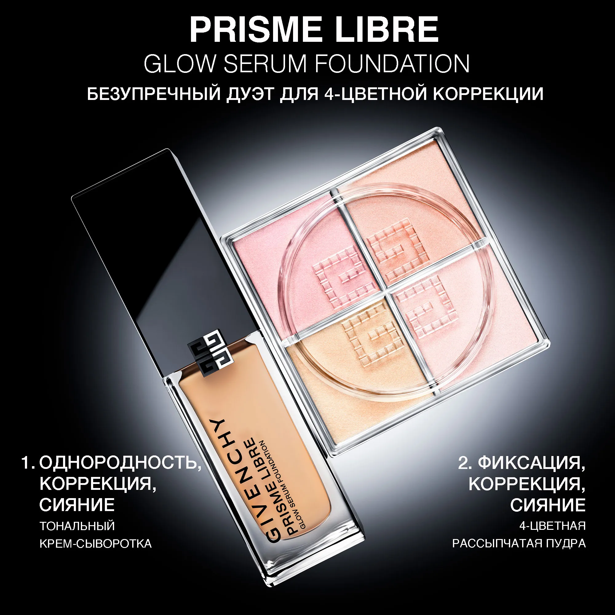 Prisme Libre Glow Serum Foundation Тональный крем-сыворотка для сияния и совершенства кожи лица