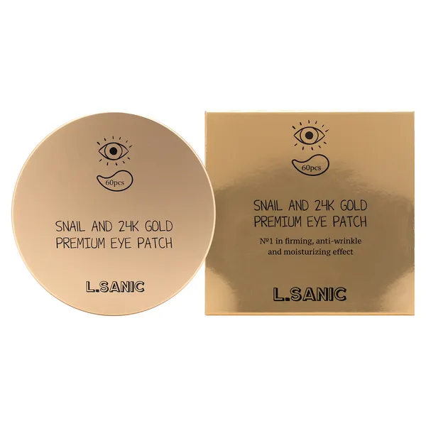 Snail and 24K gold premium eye patch Гидрогелевые патчи для области вокруг глаз с муцином улитки и золотом