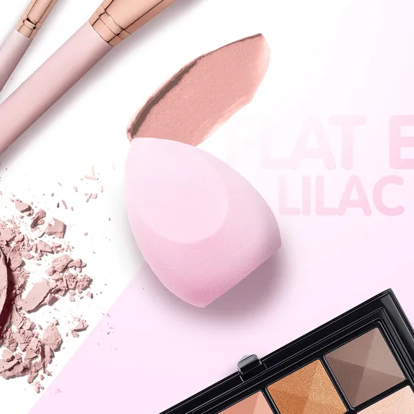 Flat End Blending Sponge Lilac Косметический спонж для макияжа со срезом лиловый Flat End Blending Sponge Lilac Косметический спонж для макияжа со срезом лиловый