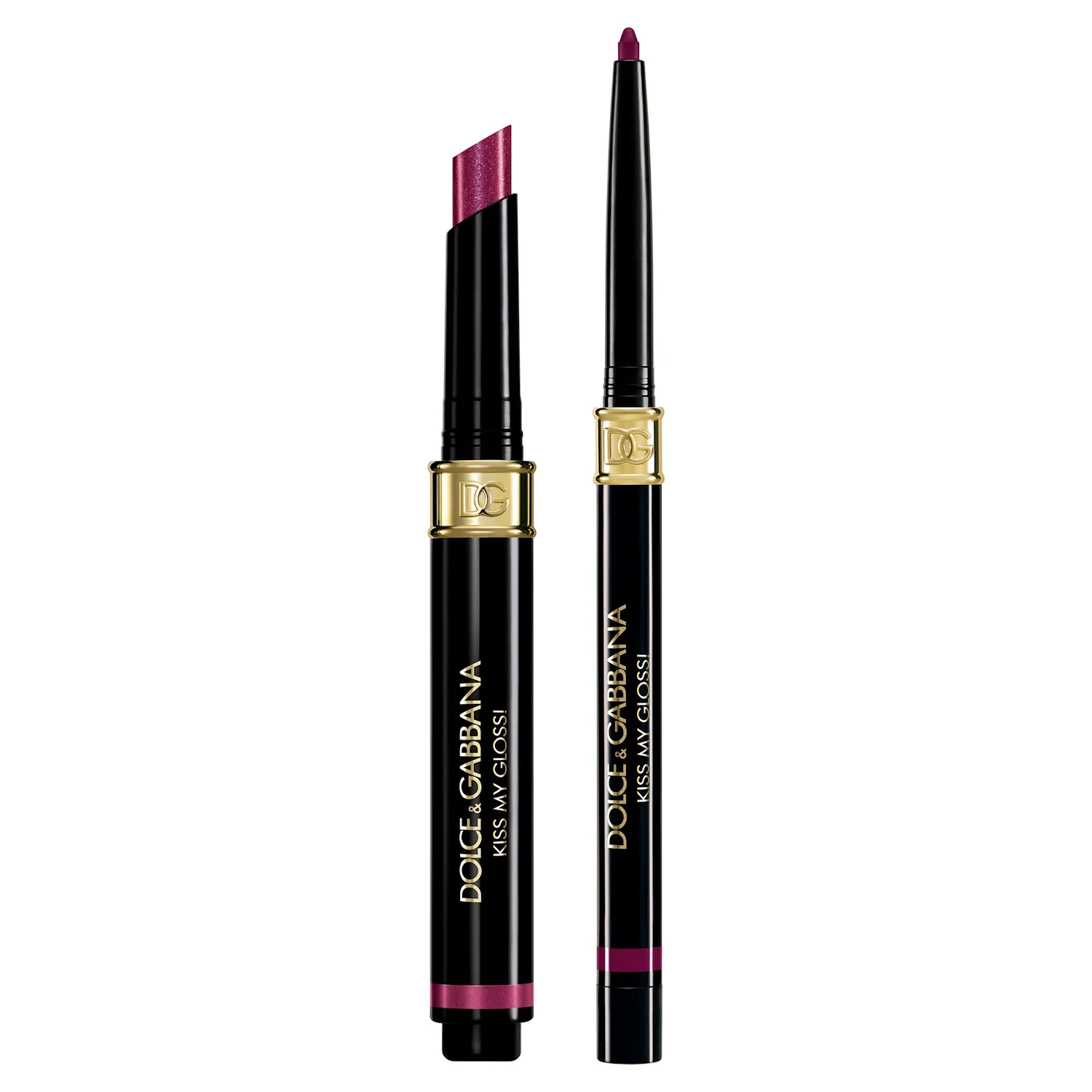KISS MY GLOSS! Дуэт средств для губ 4D: блеск для губ в стике и карандаш для губ 
